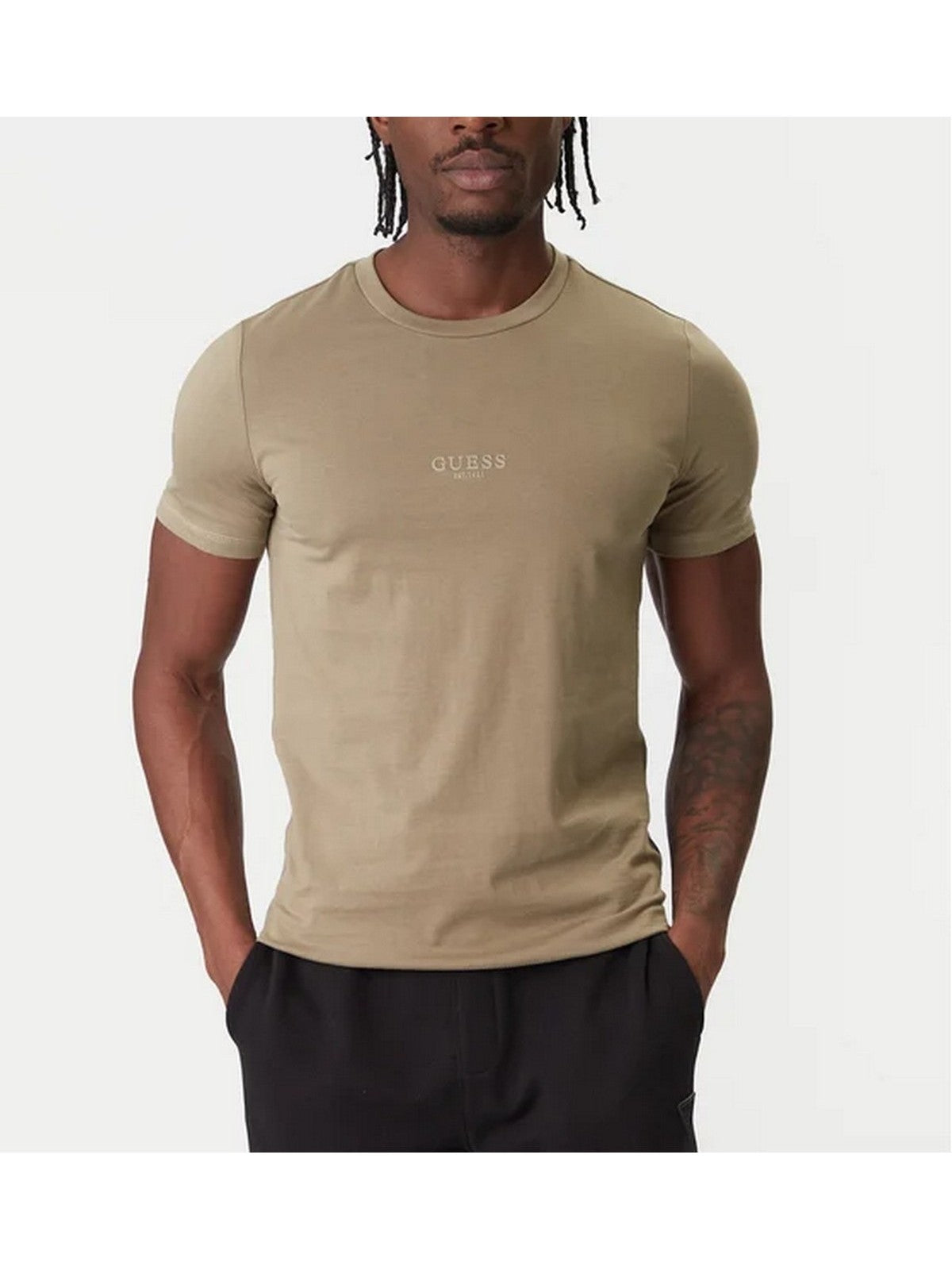 GUESS T-shirt Uomo AIDY CN SS TEE M2YI72 I3Z14 G1ED KHAKI WAY