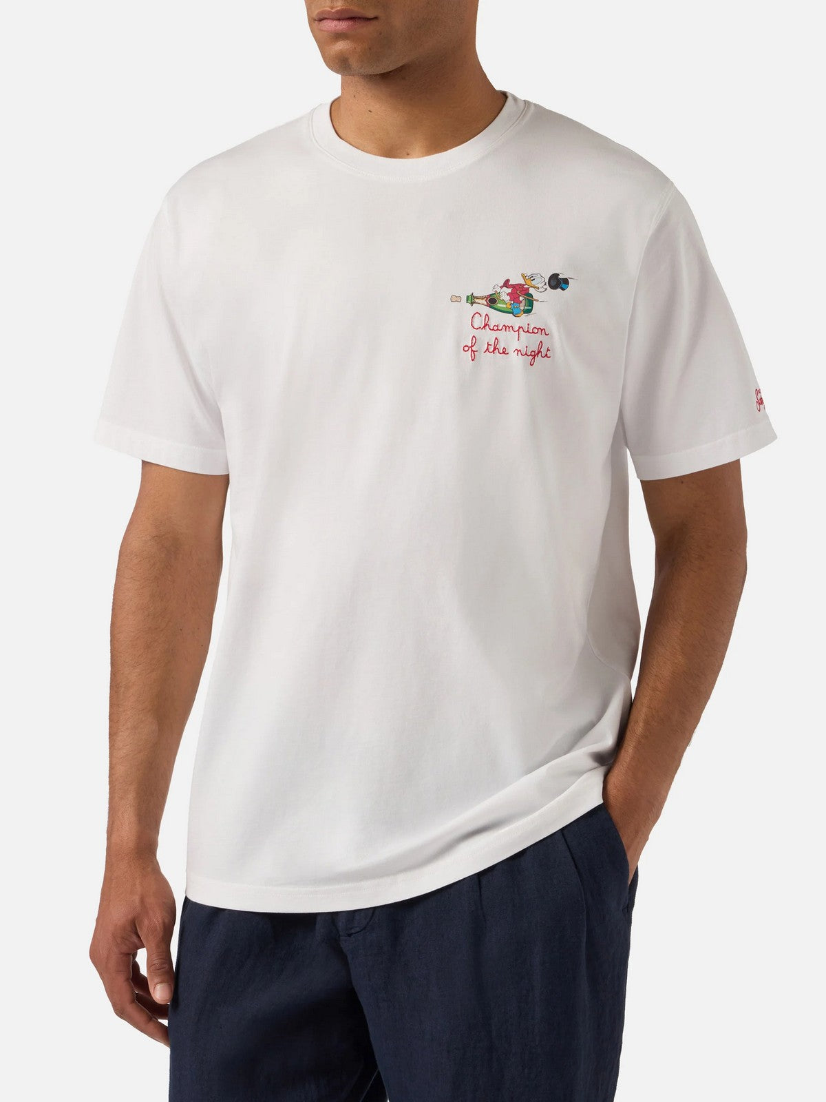 MC2 SAINT BARTH T-shirt Uomo  PORTOFINO 04204L SCROOGE CHAMPION NIGHT 01N EMB
