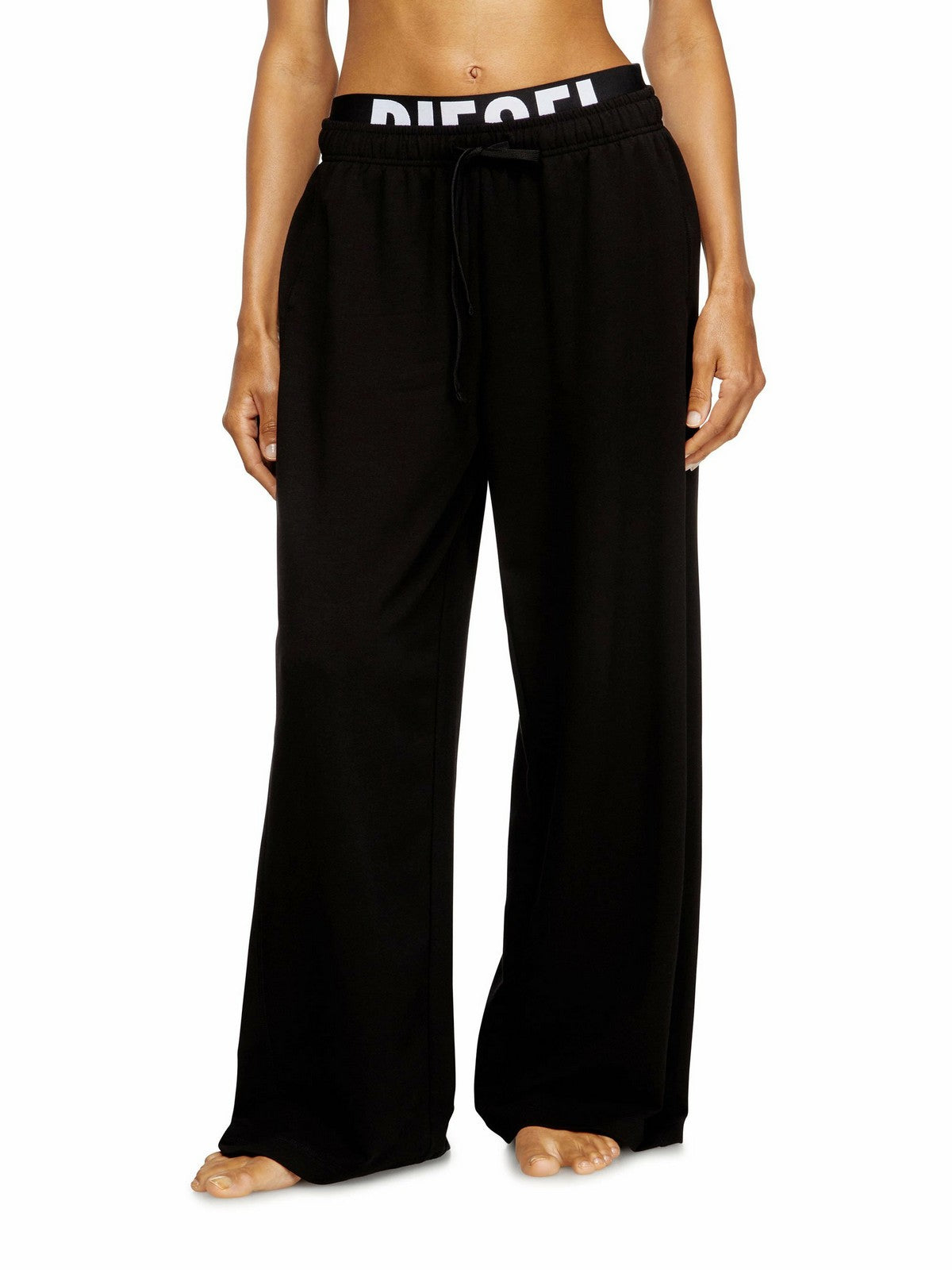 DIESEL Pantalone Donna LESLIE-D-POP PANTALONI A20876 0IKBJ 9XX 001 - BLACK