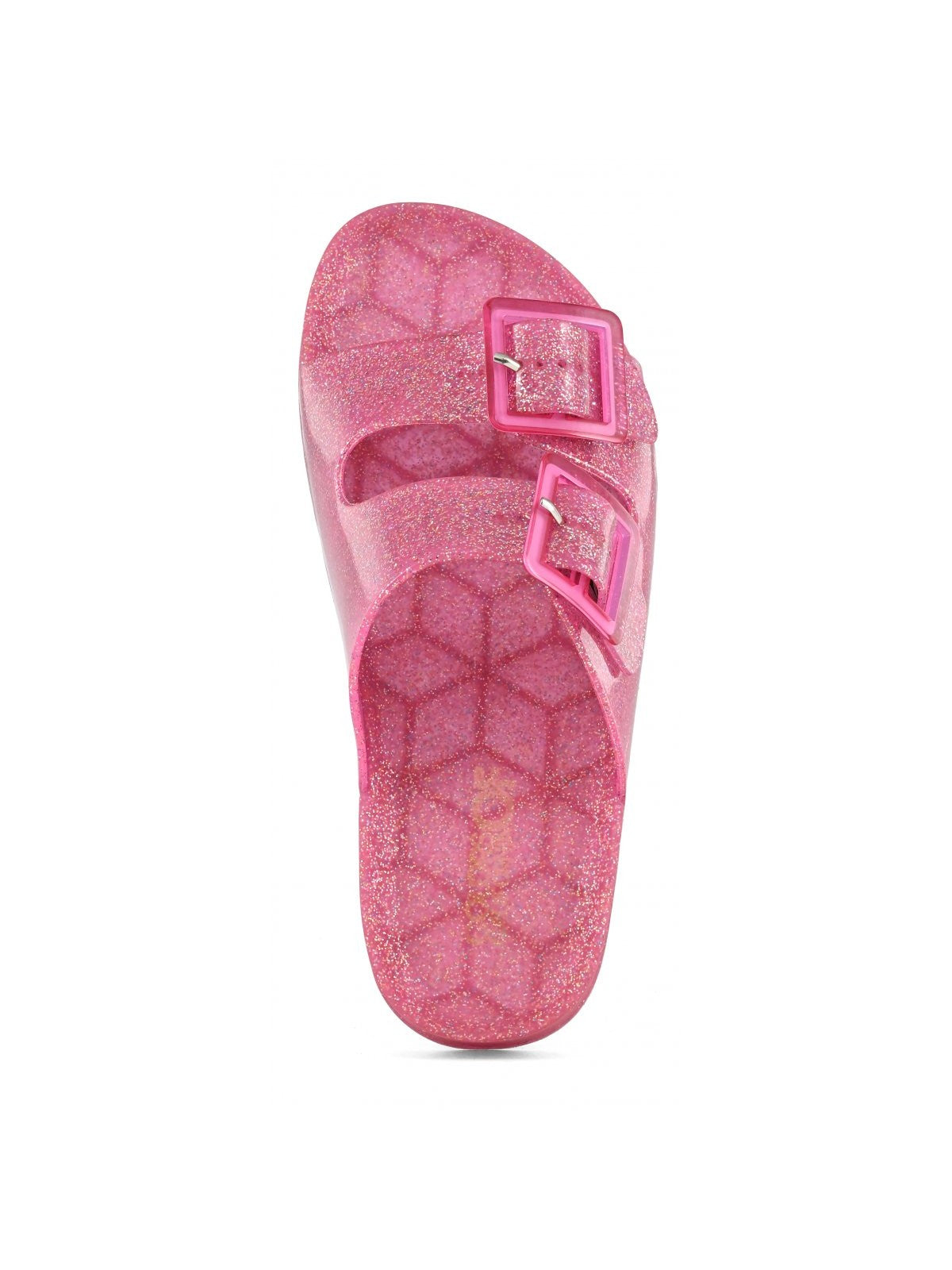 Couleurs de Californie Ciabatta femme Jelly Bio Glitter avec deux Buc HC.Chj0016 Fux Rosa