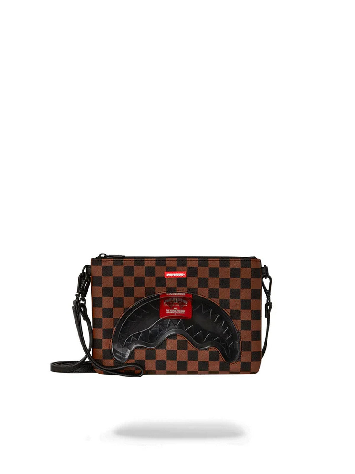 SPRAYGROUND Herrenkupplungsbeutel klare SM Eyes Cross Clutch Riemen 910b6515nsz braun