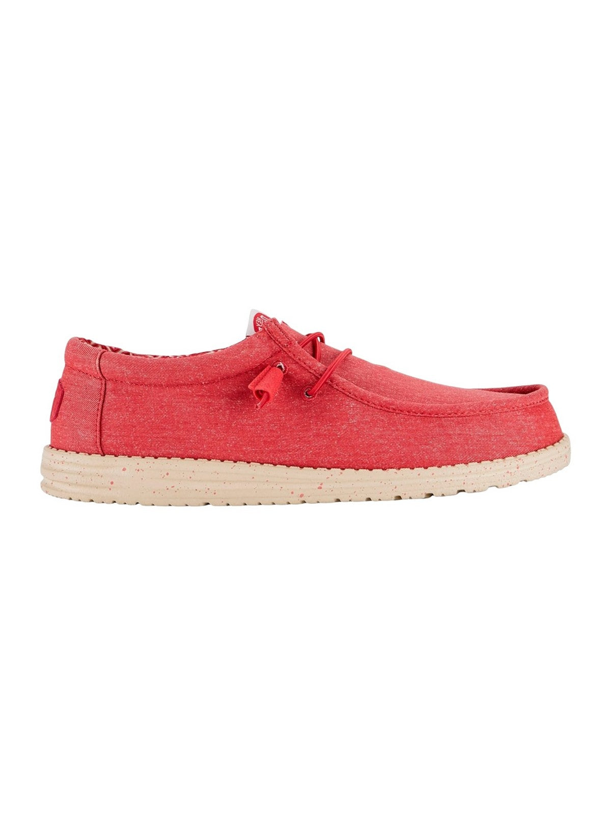 HEY DUDE Mocassin Homme Wally Canvas HD.40700 6VF Rouge