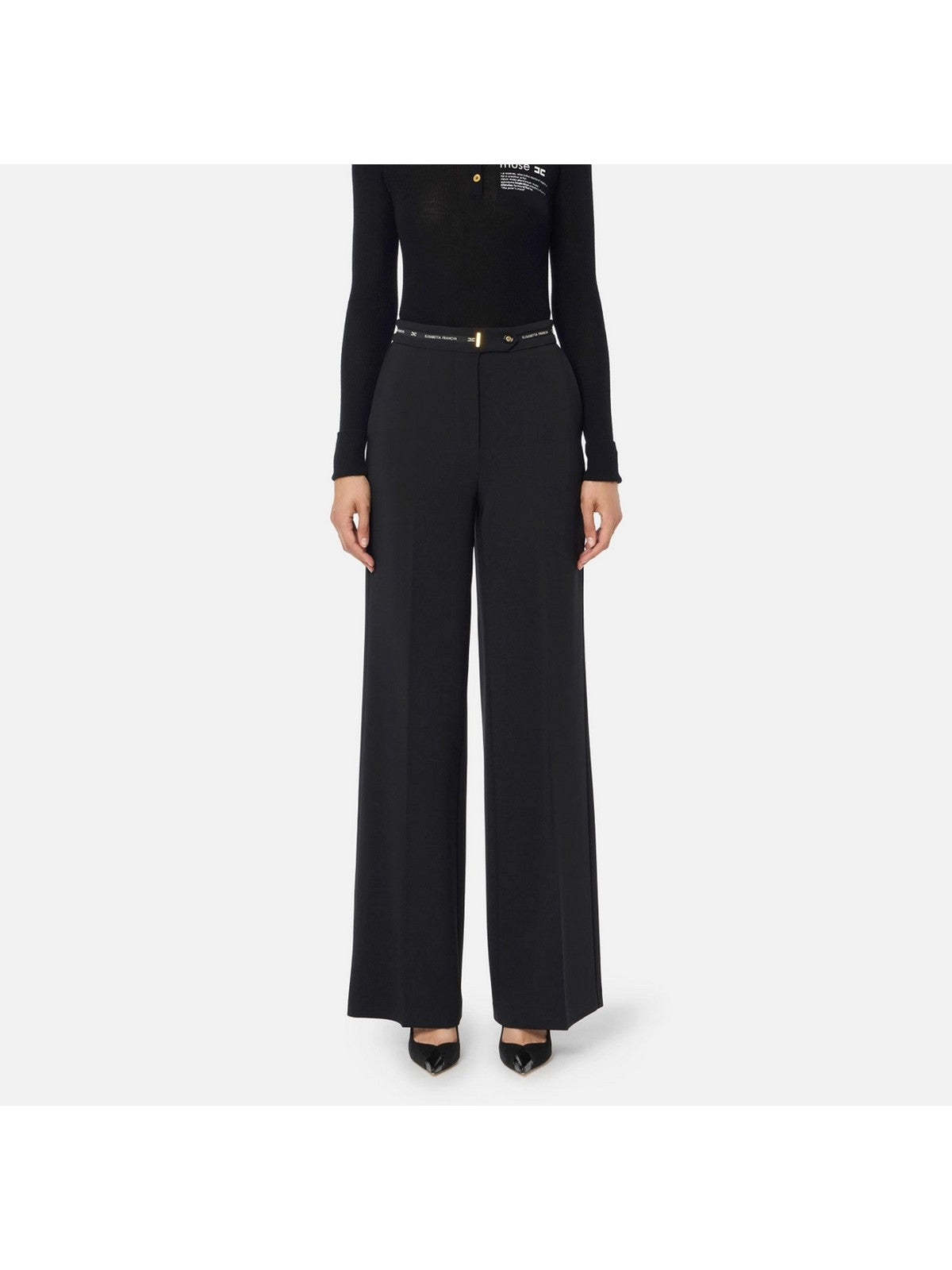 ELISABETTA FRANCHI Pantalone Donna  PA10356E2 110 Nero gioboutiqueweb