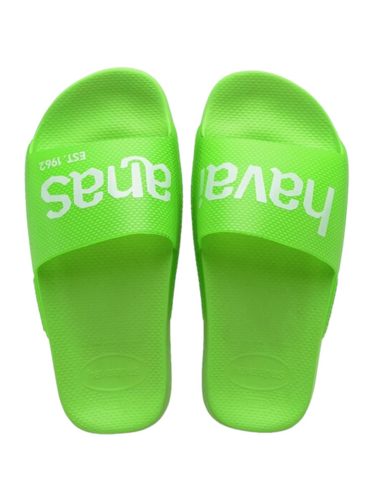 HAVAIANAS Pantoufle Femme Hav. Slide Logomania Néon 4149038.5574 Vert