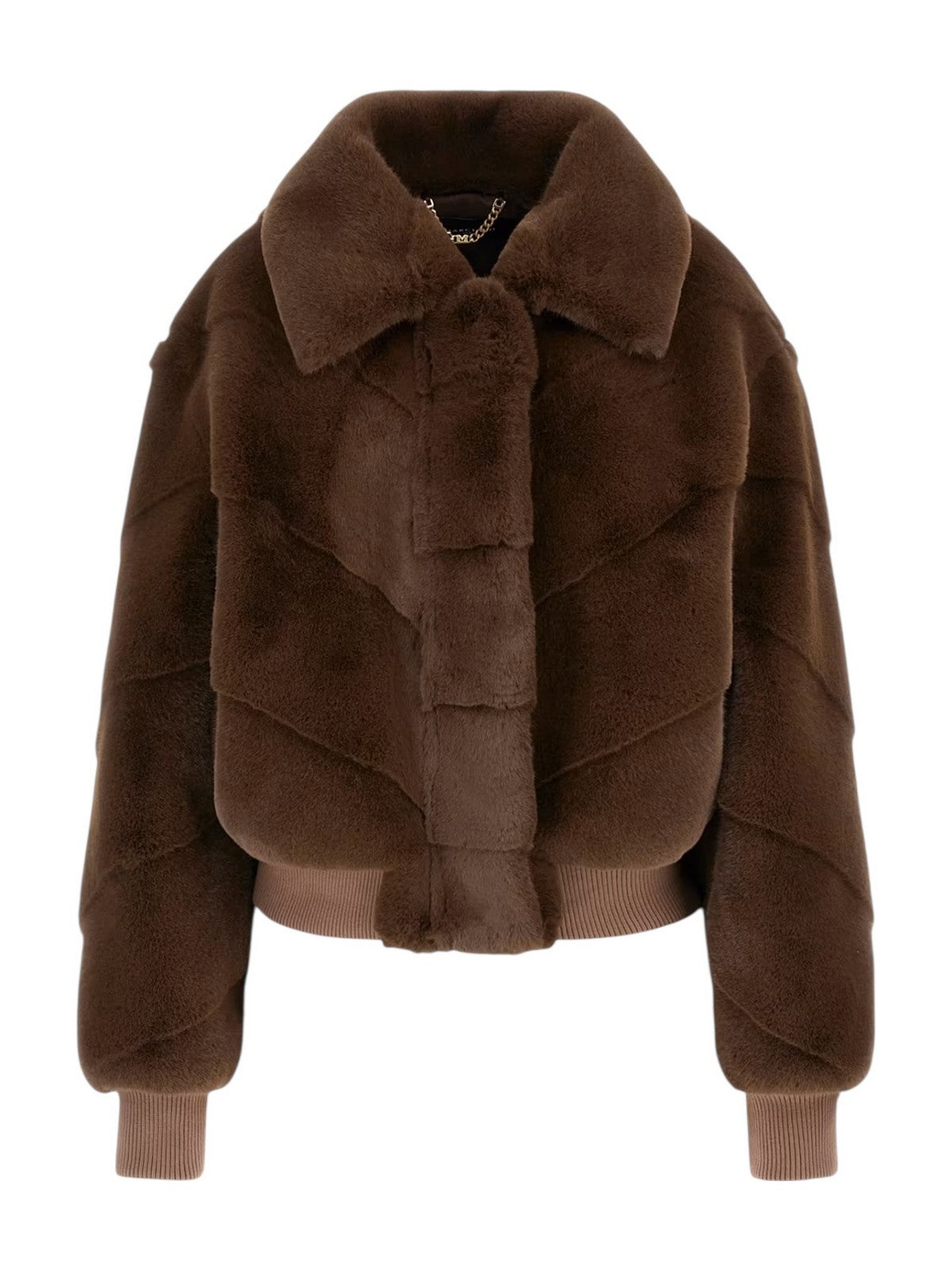 MARCIANO Pelliccia Donna MAYA FAUX FUR JACKET 5BGL11 7375A F1AQ CHOCOLATE BROWNIE MU