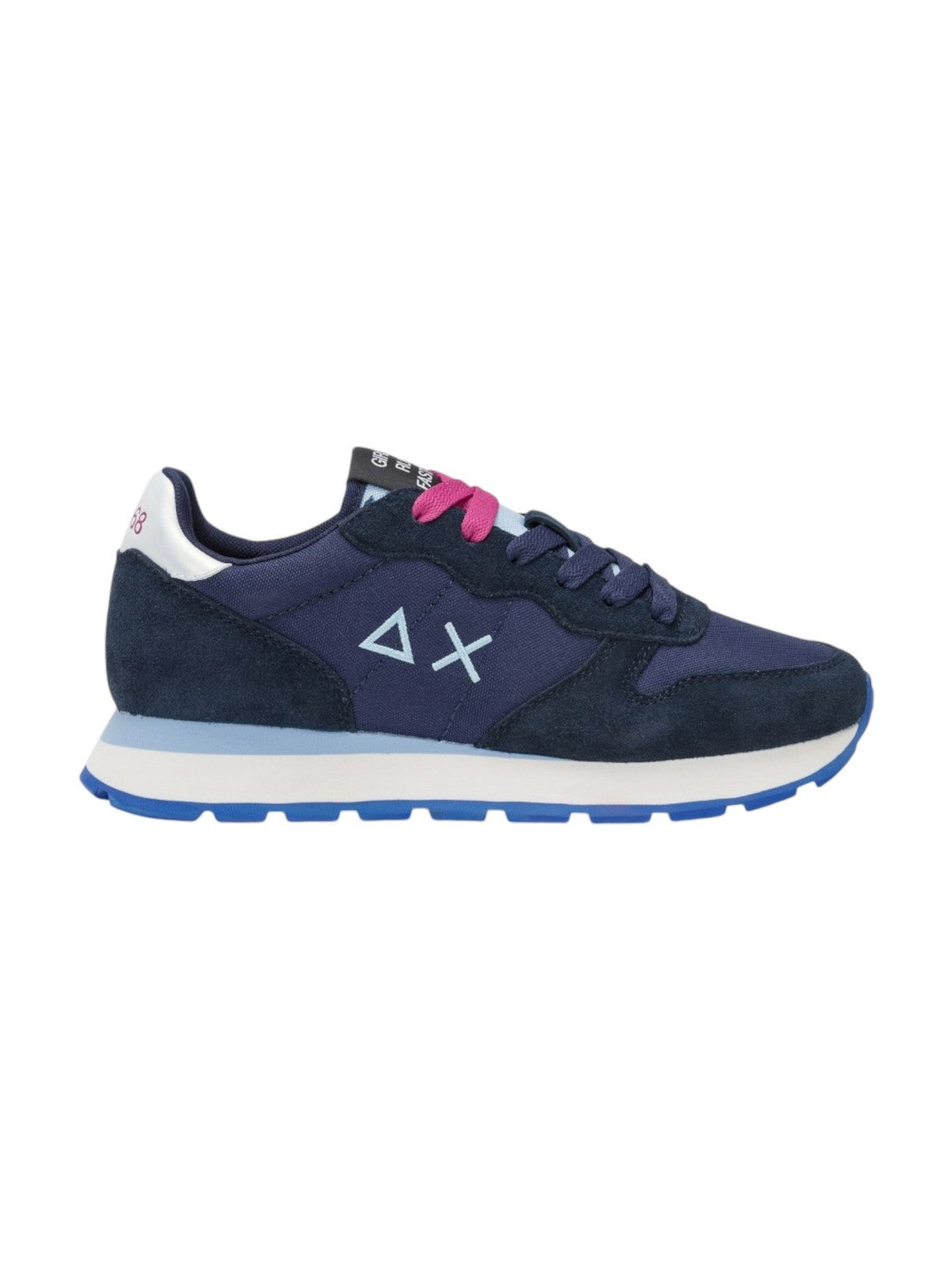 SUN68 Sneaker Donna Ally solid nylon Z44201 07 Blu gioboutiqueweb