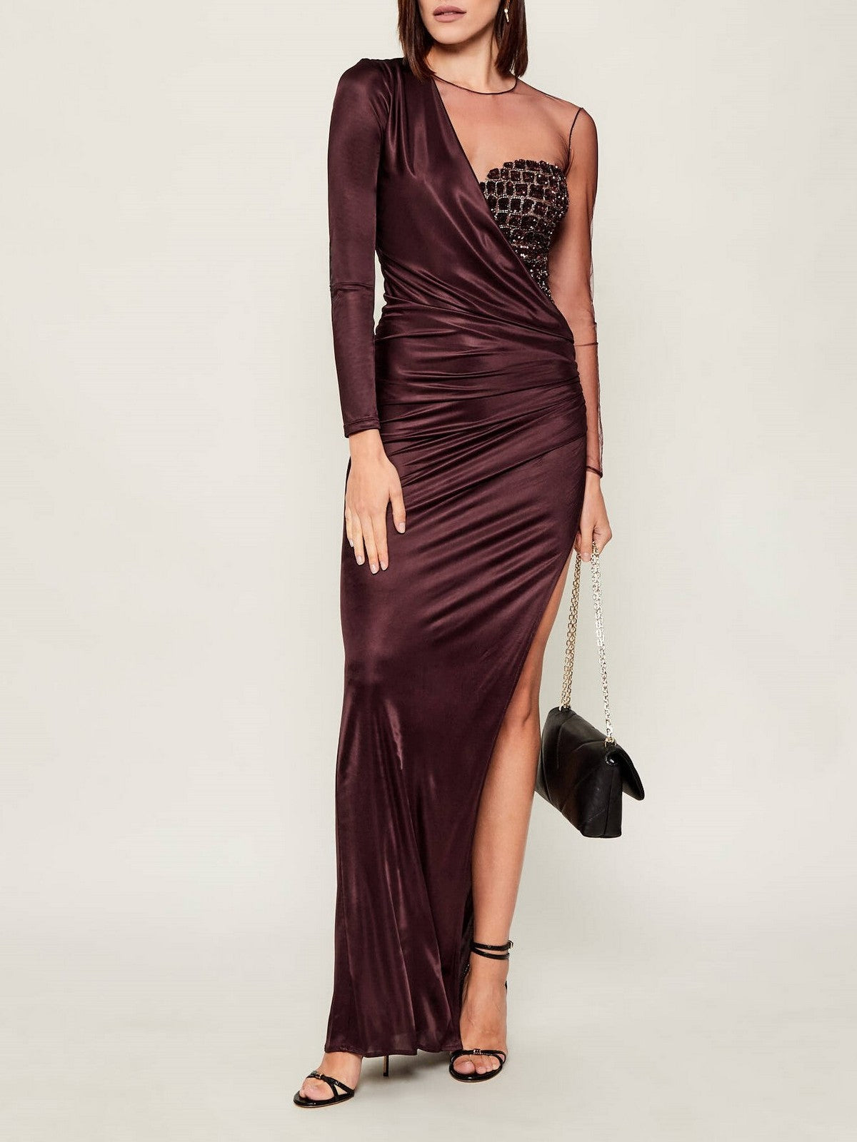 ELISABETTA FRANCHI Abito Donna  ABR2257E2 EA4 MERLOT