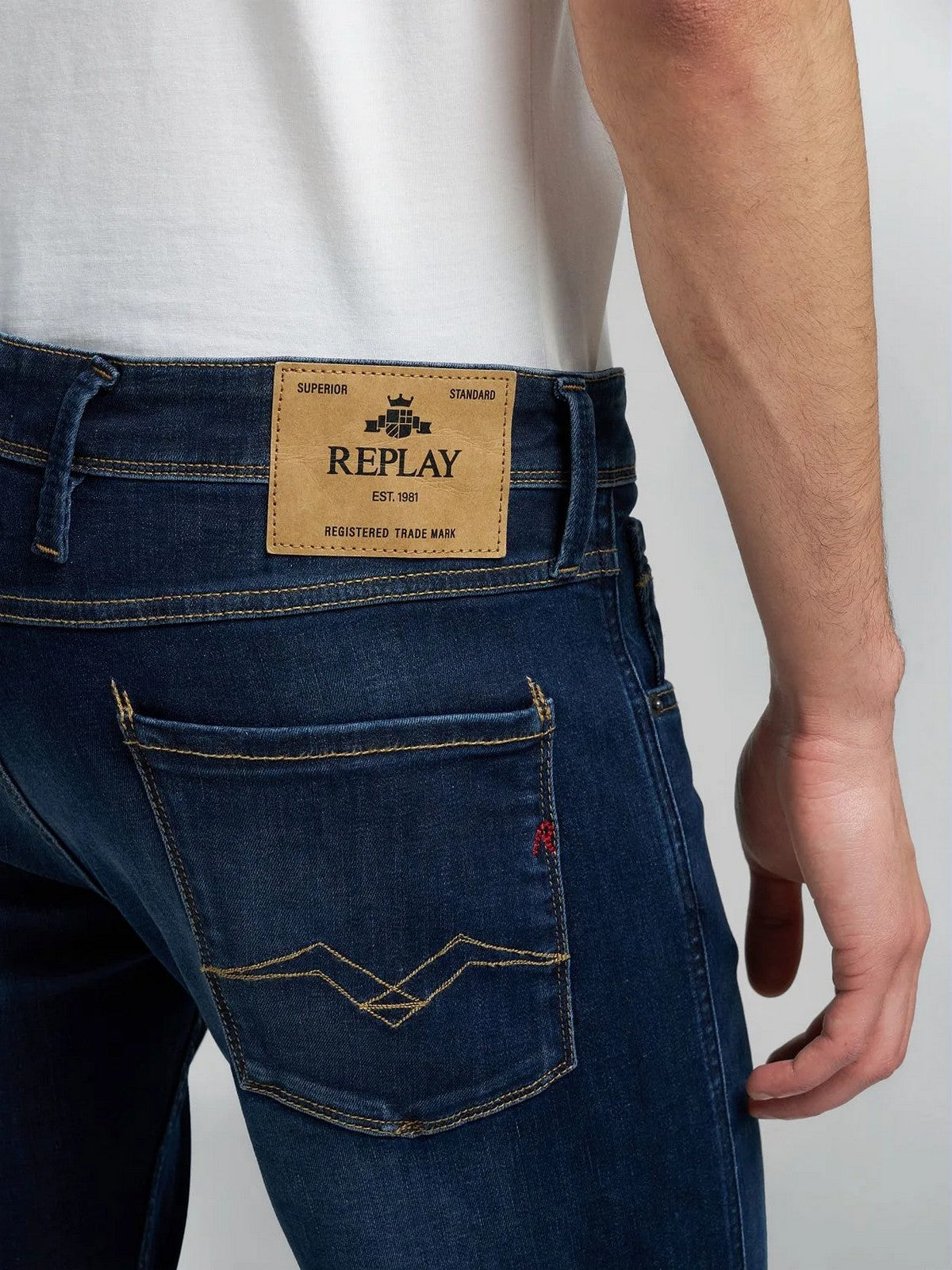 REPLAY Jeans Uomo ANBASS M914Y00041A900 007 DARK BLUE
