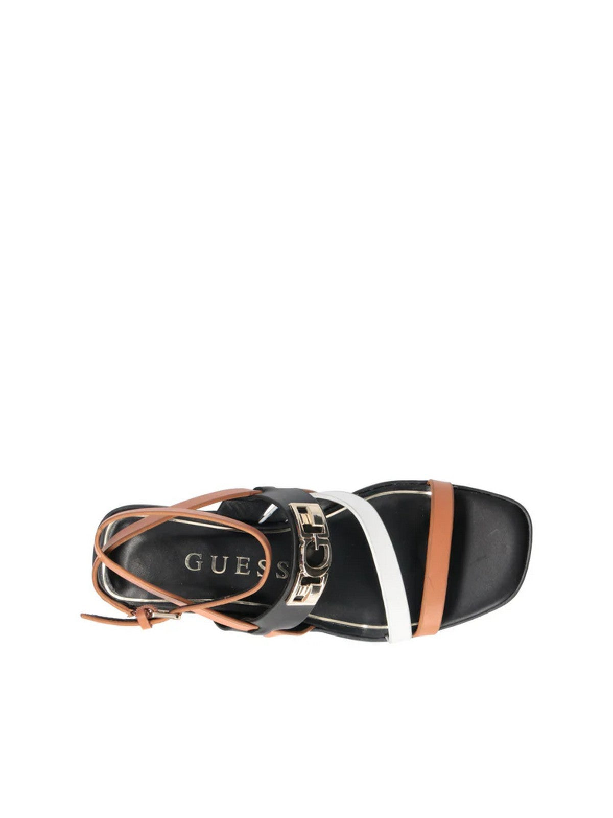 GUESS Sandalo Donna RULA FLJRUL LEA03 BROWH BROWN WHITE