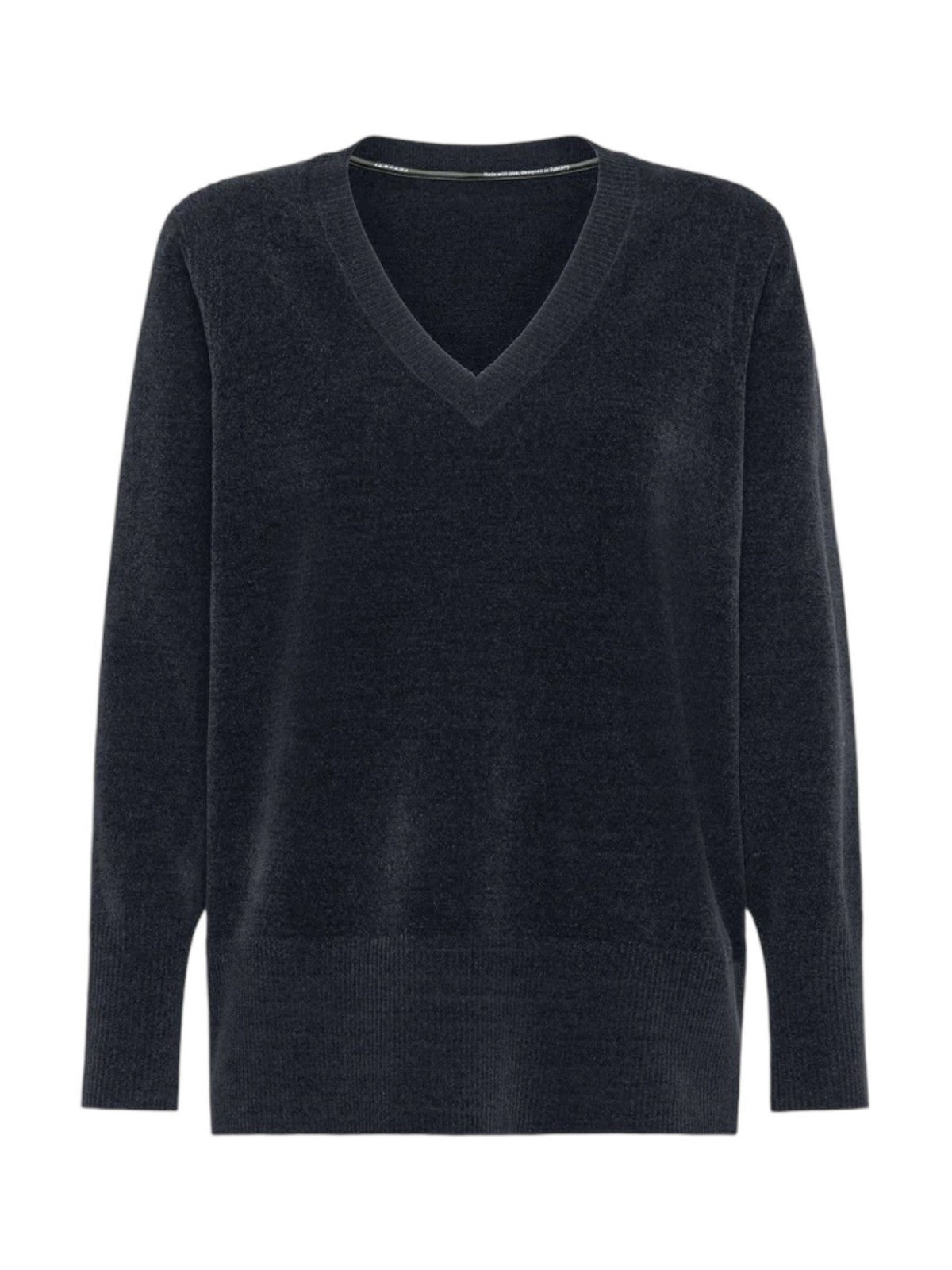 RRD Femme Velvet V-Neck Wom Knit W24634 60 Pull bleu