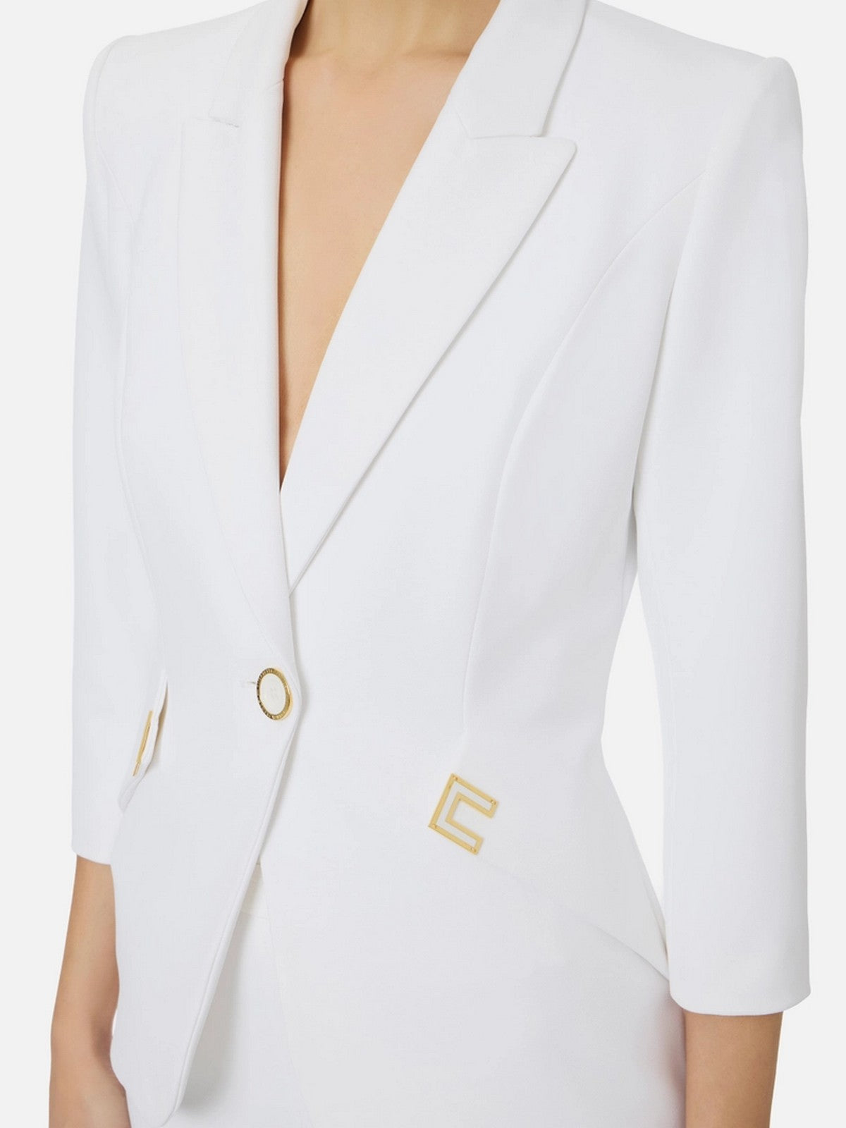 ELISABETTA FRANCHI Giacca Donna  GI21561E2 360 Avorio