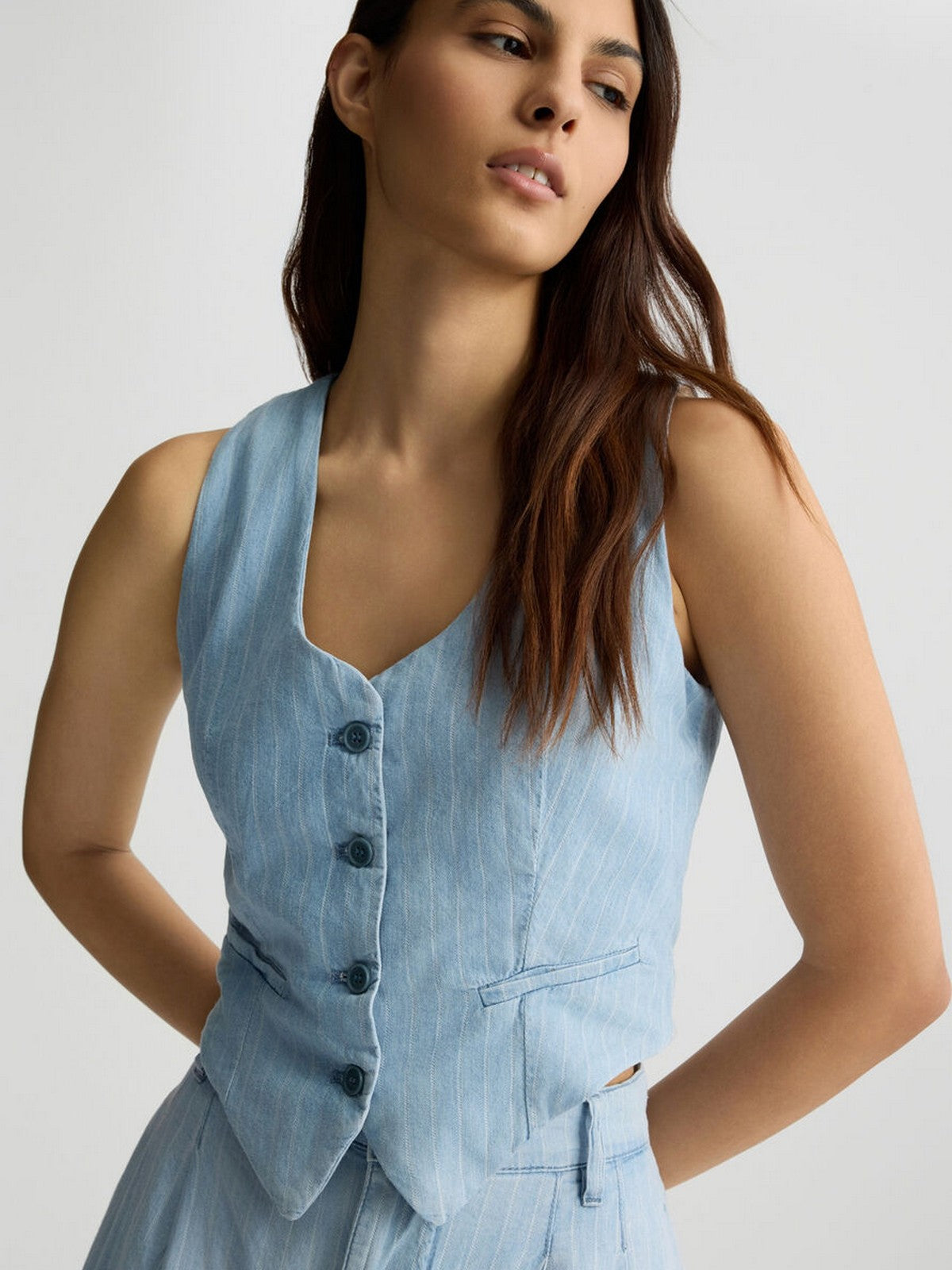 LIU JO BLUE DENIM Gilet Donna  UA5122D4989 78822 Blu gioboutiqueweb