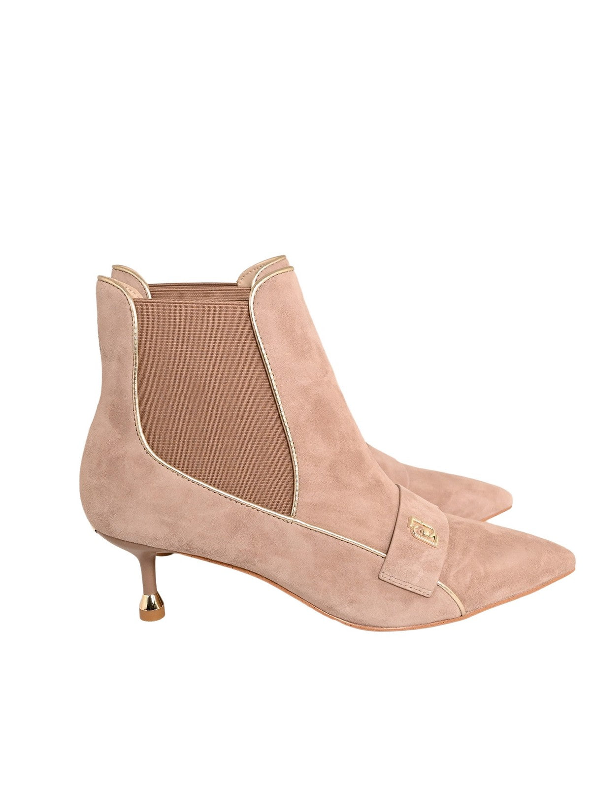 LIU JO Stivali e Stivaletti Donna DEVA 02 SF5011PX694 S3829 SUEDE/METALLIC POWDER ROSE/LIGHT GOLD