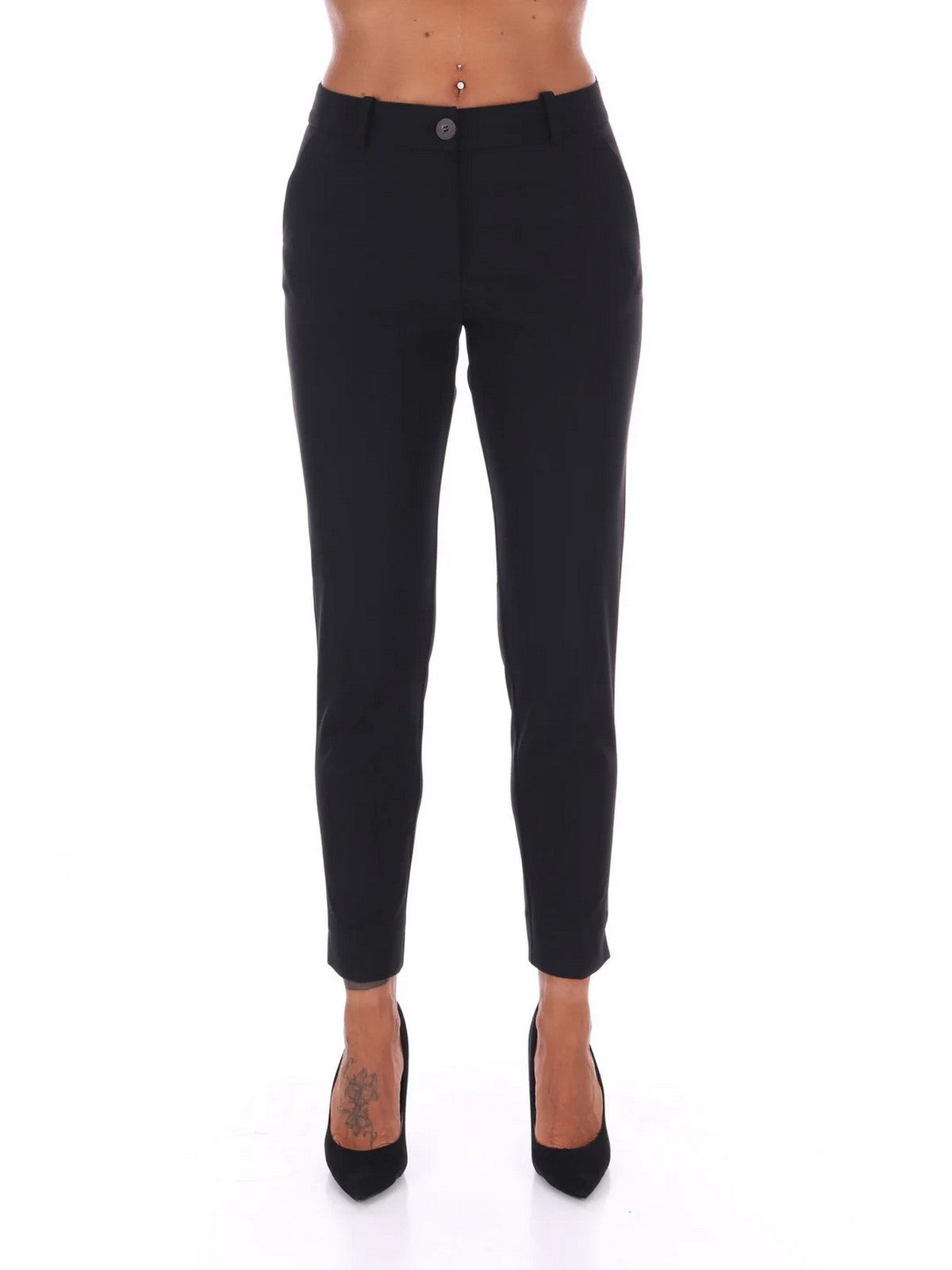 RRD Winter Chino Woman Woman Pantlone Pantone W24700 10 Black