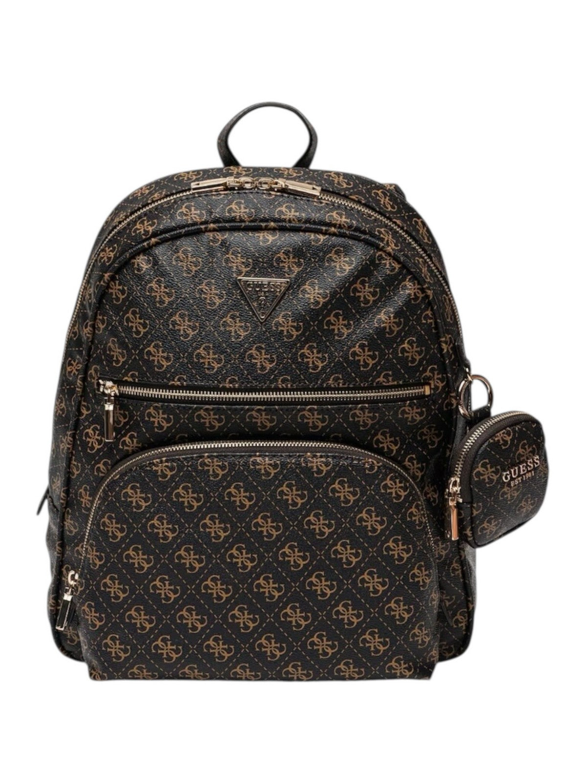 GUESS Zaino Donna POWER PLAY II LRG TECH BCKPCK HWQG71 24350 BNL BROWN LOGO