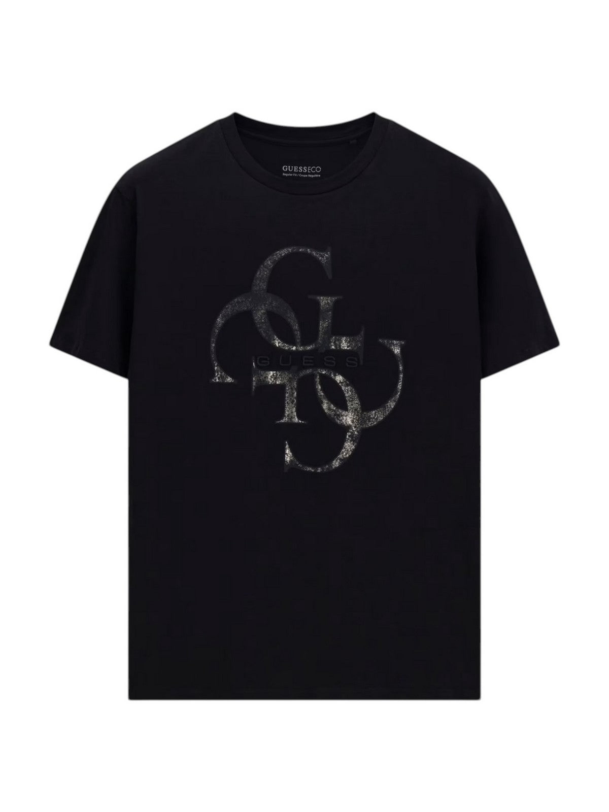 GUESS T-shirt Uomo SS BSC SHIMMER QUATTRO G TEE M6RI03 I3Z14 JBLK Jet Black A996