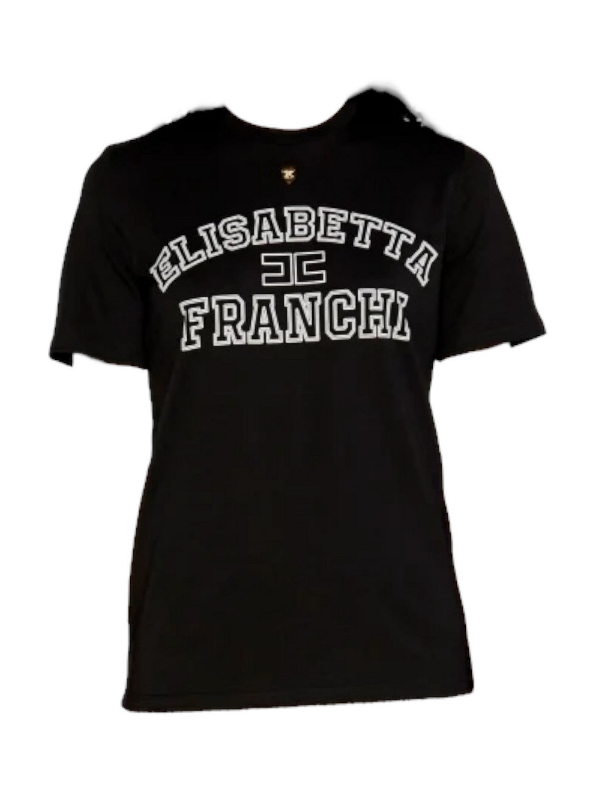 ELISABETTA FRANCHI T-shirt i typowa kobieta MA01546E2 110 Black