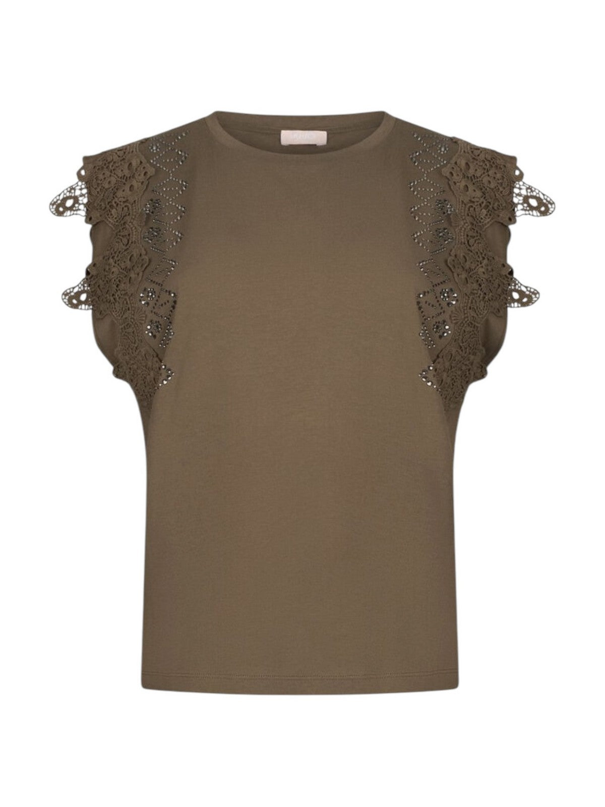 LIU JO WHITE T-shirt Donna  WA6311J3885 90822 DARK OLIVE