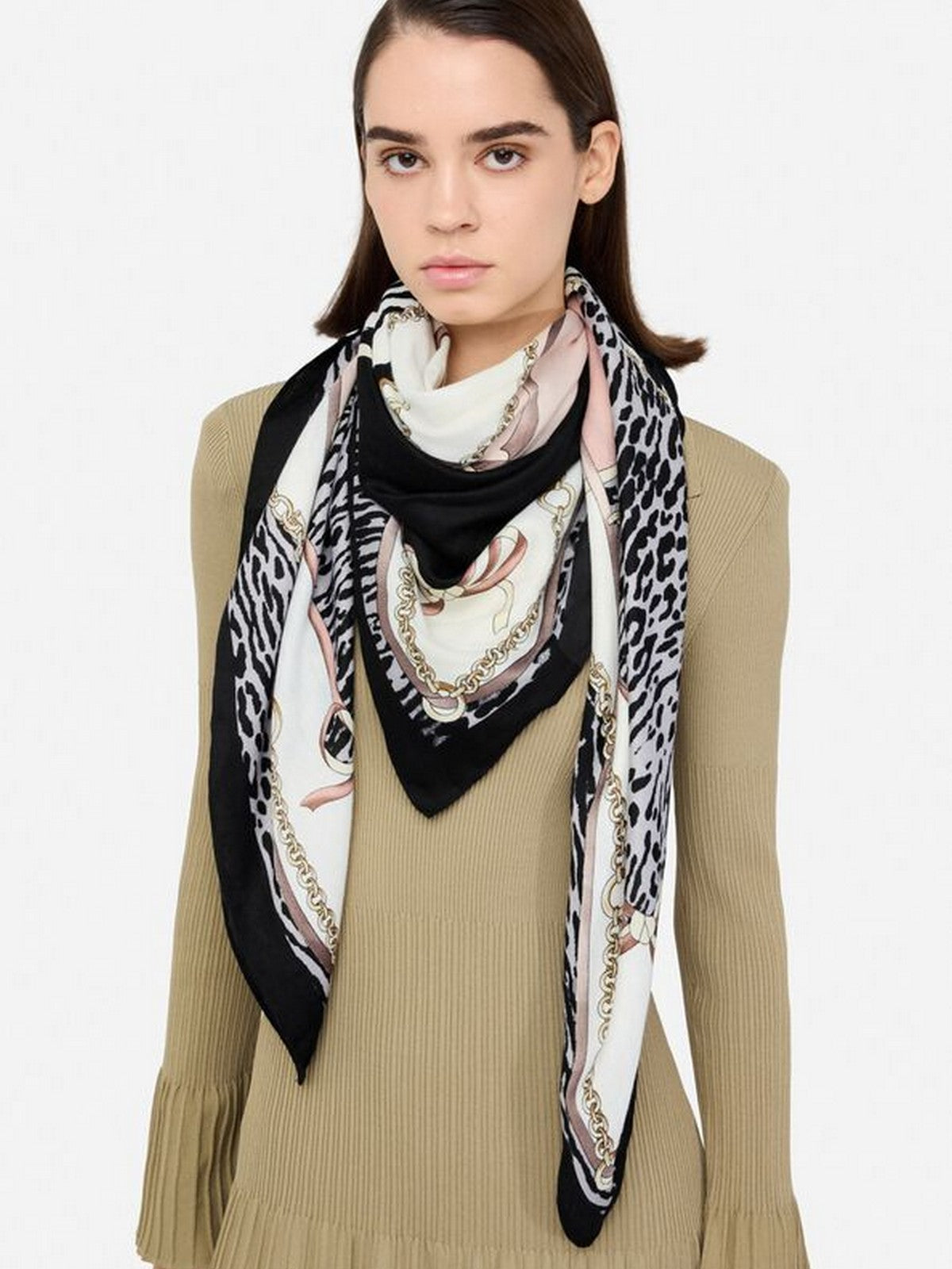 LIU JO SOFT Foulard Donna  2F5083T0300 22222 Nero