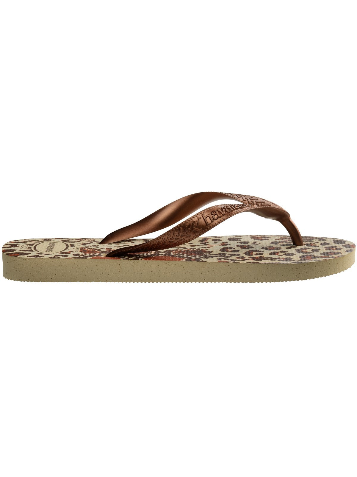 Havaianas flip flops woman hav. Top Animals 4132920.7440 Beige