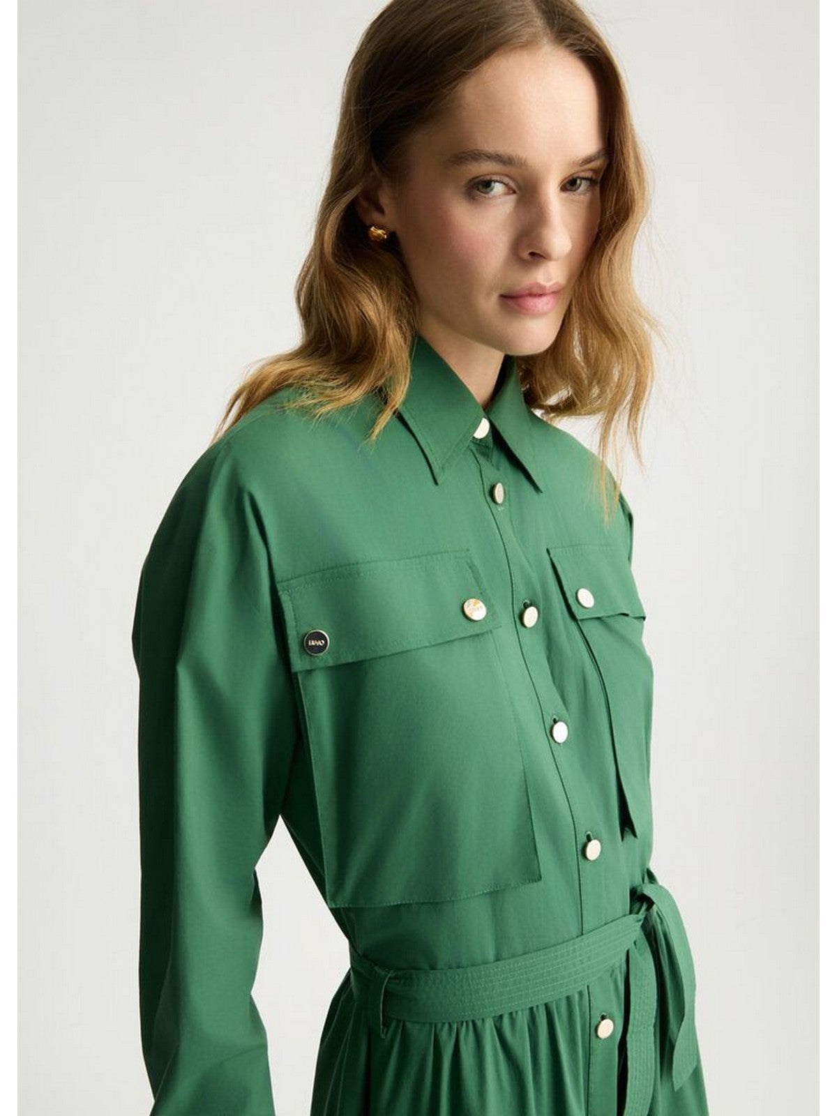 LIU Jo Black Woman Dress CA5293TS246 X0665 Jungle sauvage