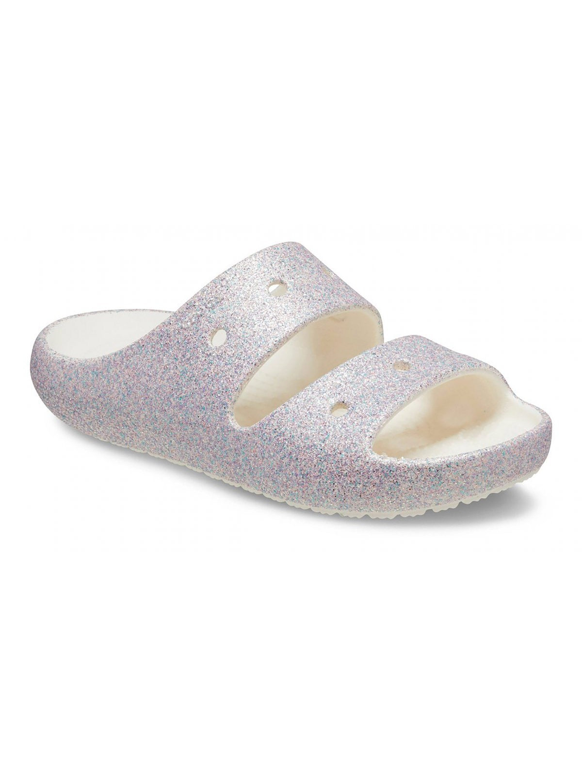 CROCS Pantoufle pour filles et garçons Classic Glitter Sandal 2 K 209705 9DI Gris