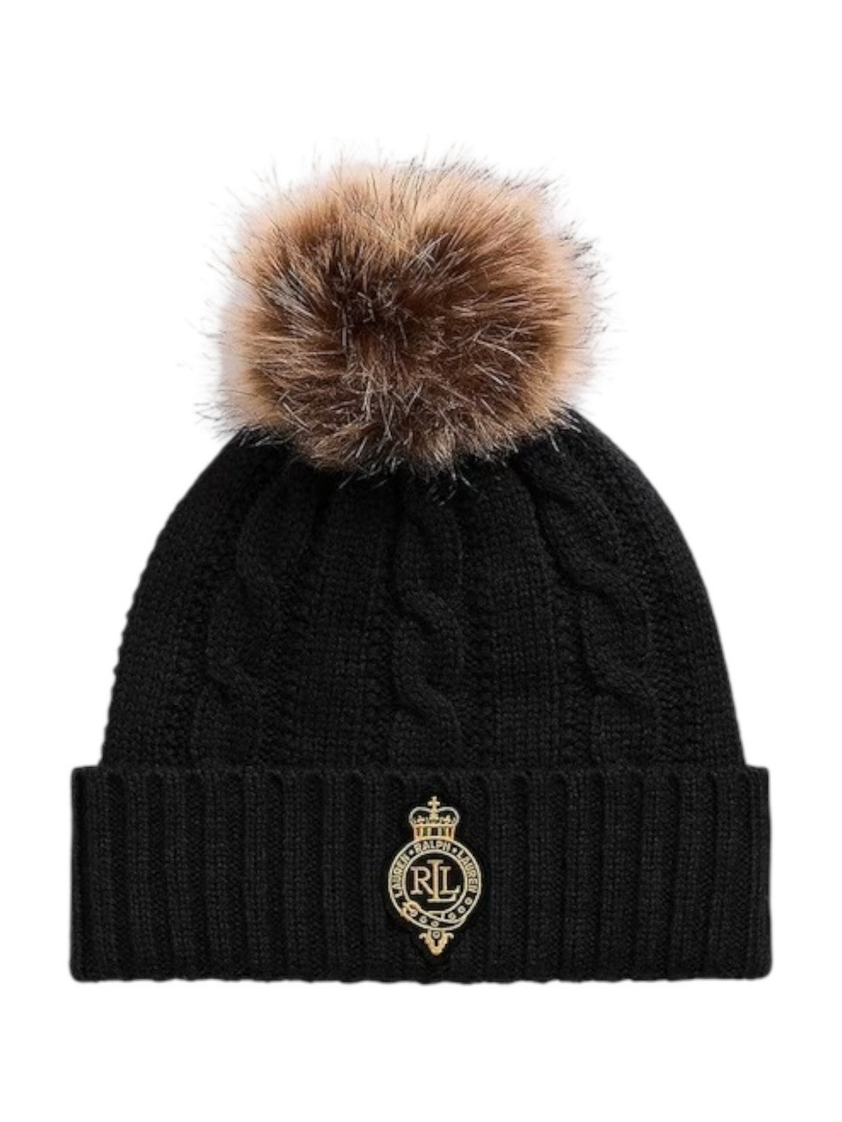 LAUREN RALPH LAUREN Cappello Donna CBL CRST PTC-HAT 454P04455 003 BLACK gioboutiqueweb