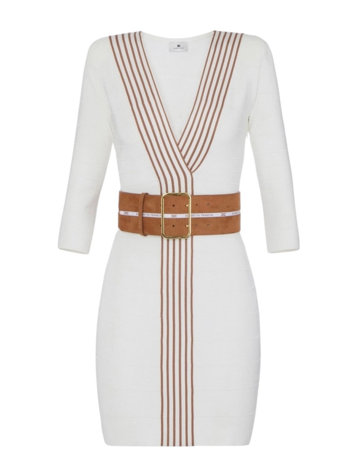 ELISABETTA FRANCHI Abito Donna  AM01S61E2 AQ6 AVORIO/CUOIO