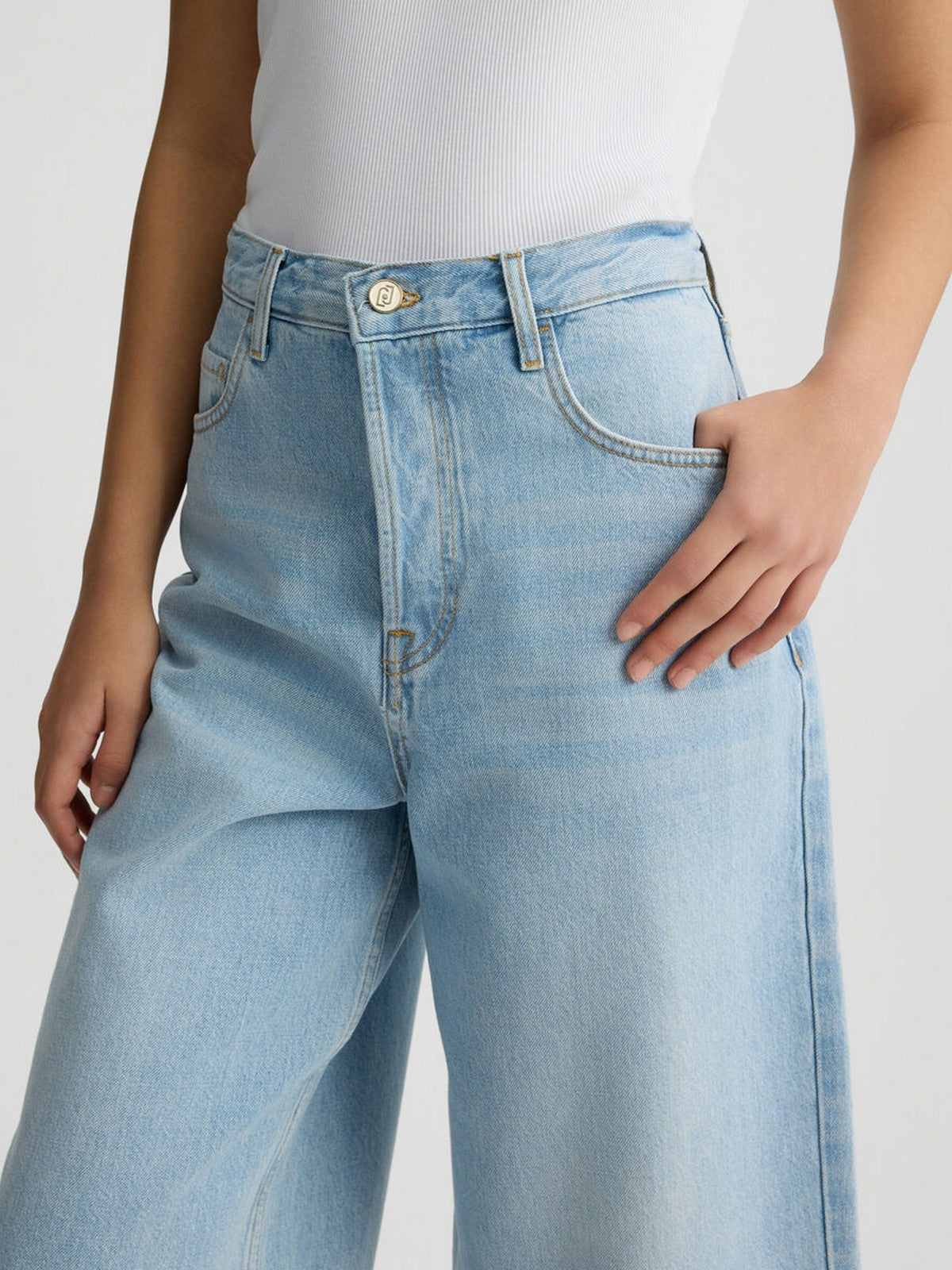 LIU JO BLUE DENIM Bermuda Donna  UA5187D4854 78840 Blu gioboutiqueweb
