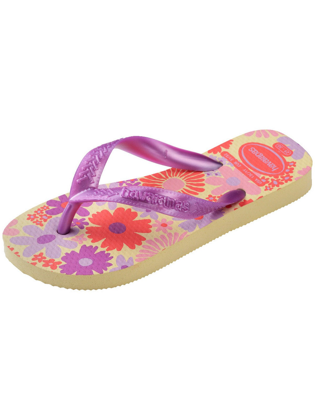 HAVAIANAS Infradito Bambine e ragazze Hav. Kids Flores 4000052.9256 Beige gioboutiqueweb