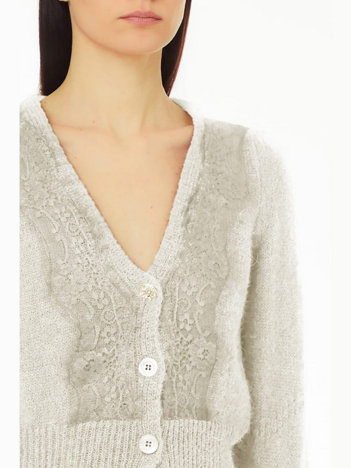 Liu Jo White Cardigan Woman WF4331Mag71 10701 White