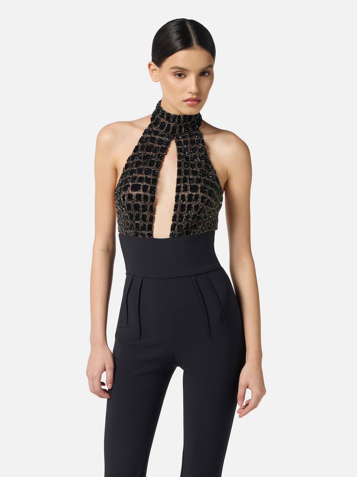 ELISABETTA FRANCHI Tuta Donna  TU06257E2 110 Nero