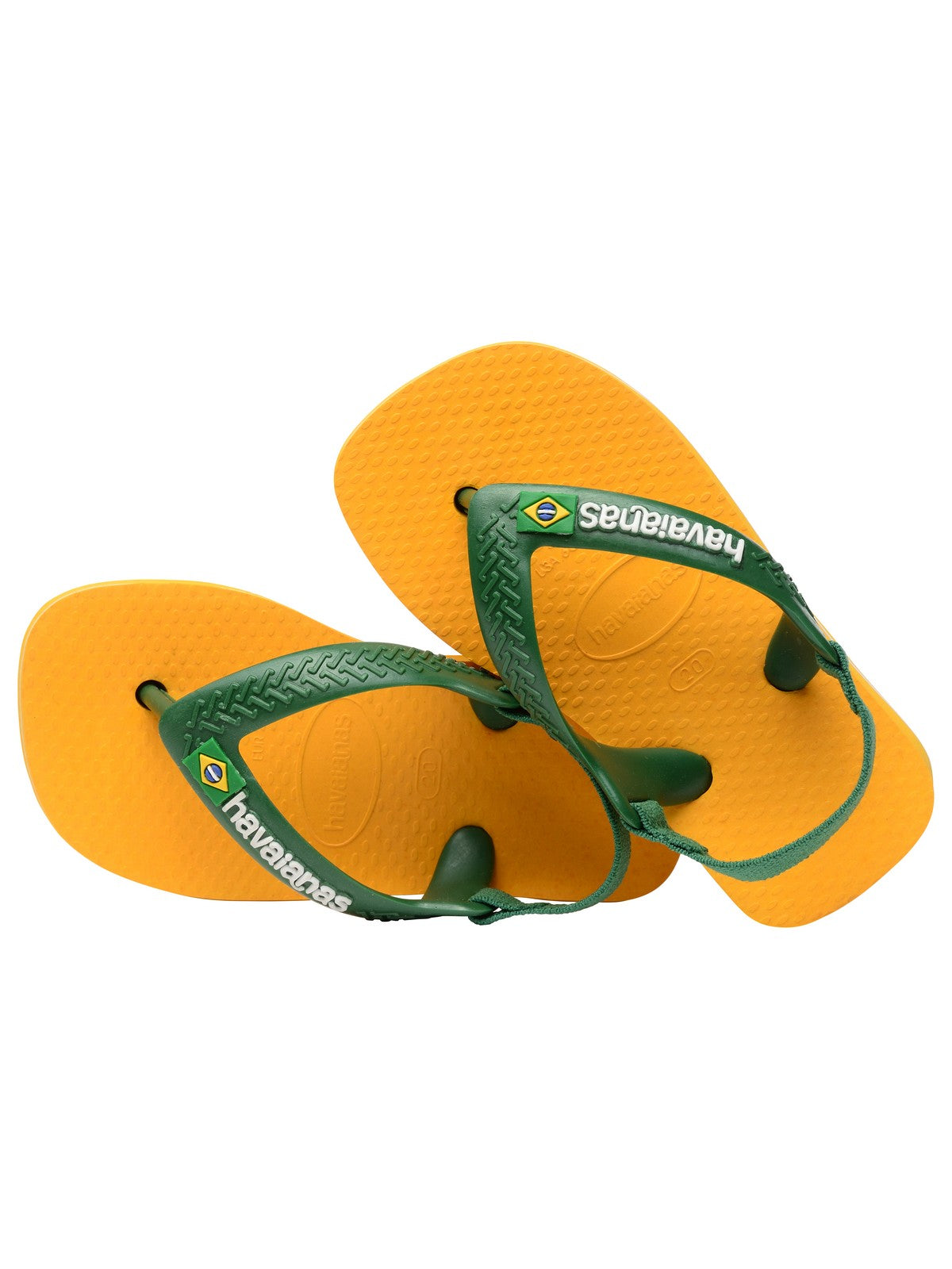 HAVAIANAS Infradito Bambini e ragazzi Hav. Baby brasil logo II 4140577.2151 POP YELLOW/AMAZON gioboutiqueweb