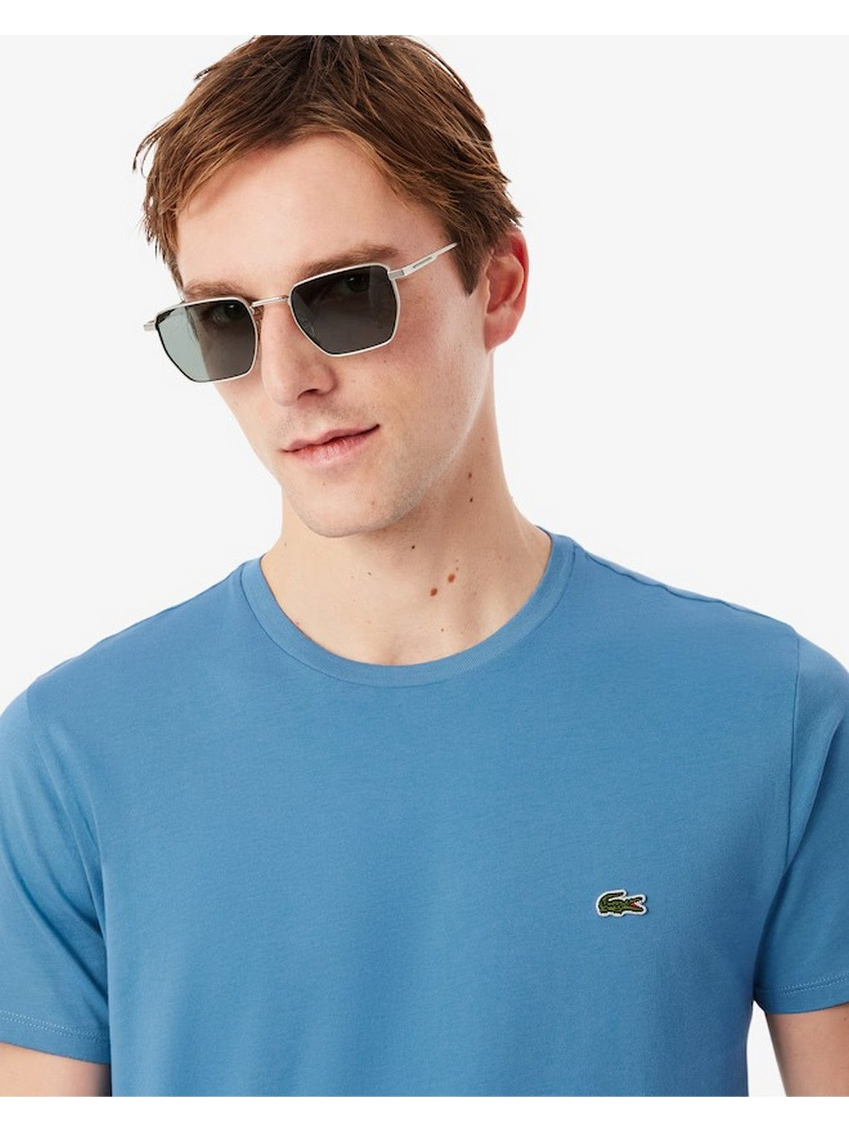 LACOSTE T-shirt Uomo  TH6709 JBK Bleu gioboutiqueweb