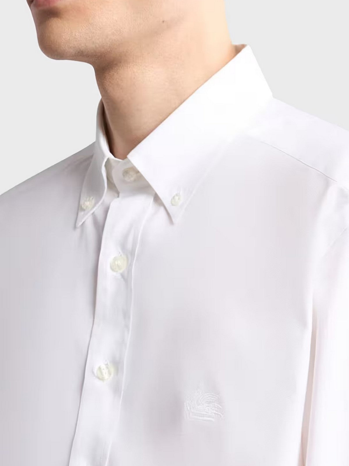 ETRO Camicia Uomo SHIRT ROMA LOGO BD MRIB0004 AV607 W0800 Bianco