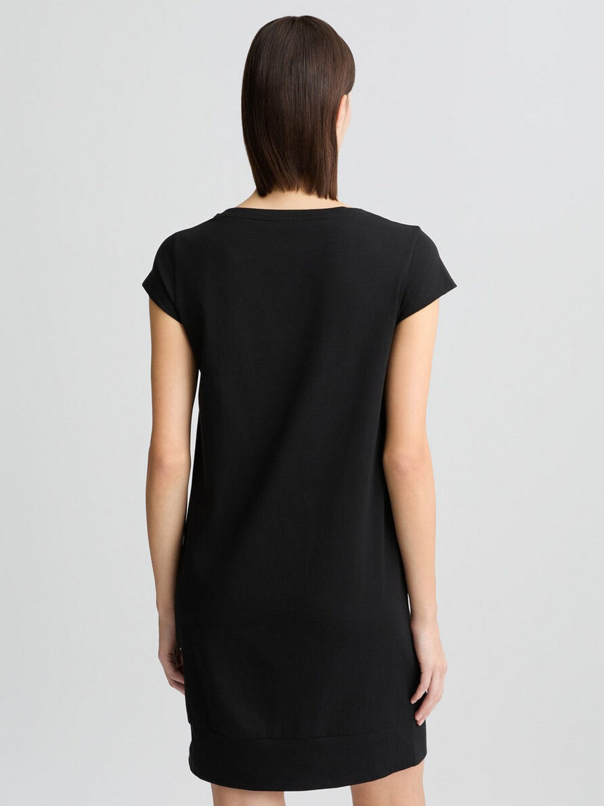 LIU JO BEACHWEAR Abito Donna  VA5194JS003 M9330 Nero/anim.rouge gioboutiqueweb