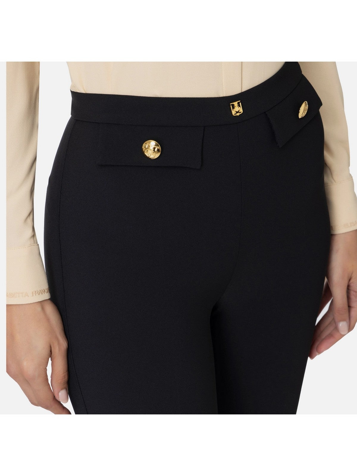 ELISABETTA FRANCHI Pantalon Femme PA02446E2 110 Noir