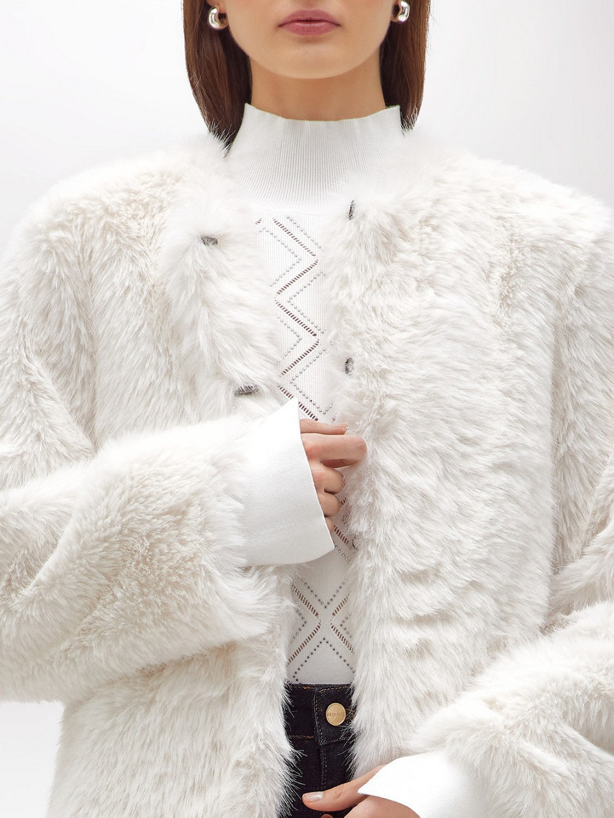 BLUGIRL Pelliccia Donna  RF5135E1088 14300 CHALK