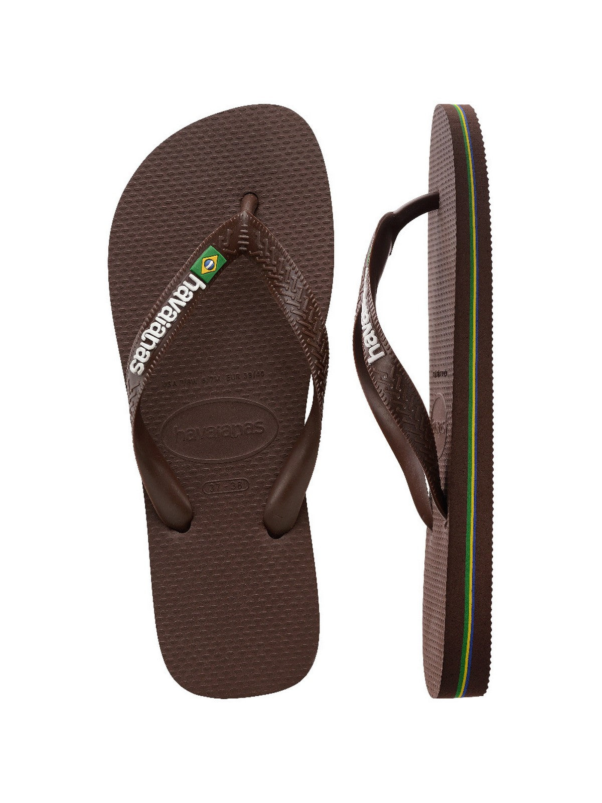 HAVAIANAS Infradito Uomo Hav. Basil logo 4110850.2673 Marrone gioboutiqueweb