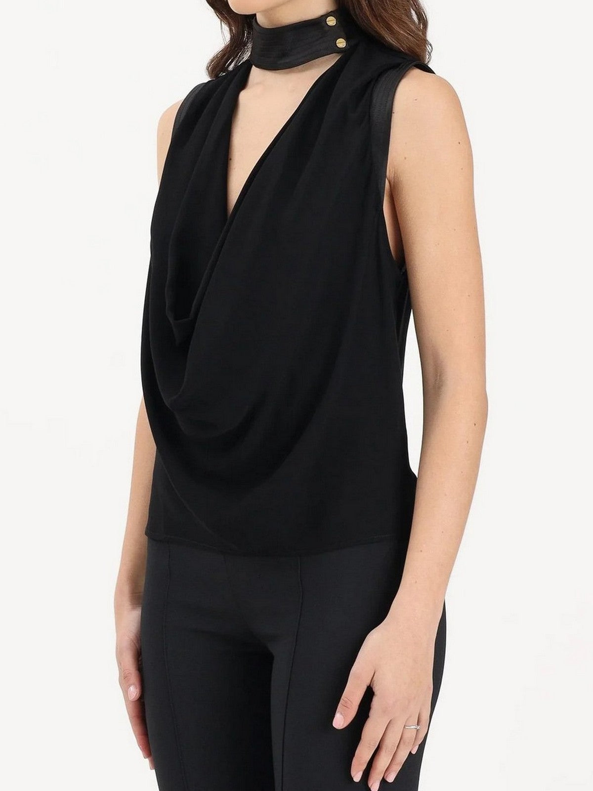 ELISABETTA FRANCHI Top Donna  CA13461E2 110 Nero