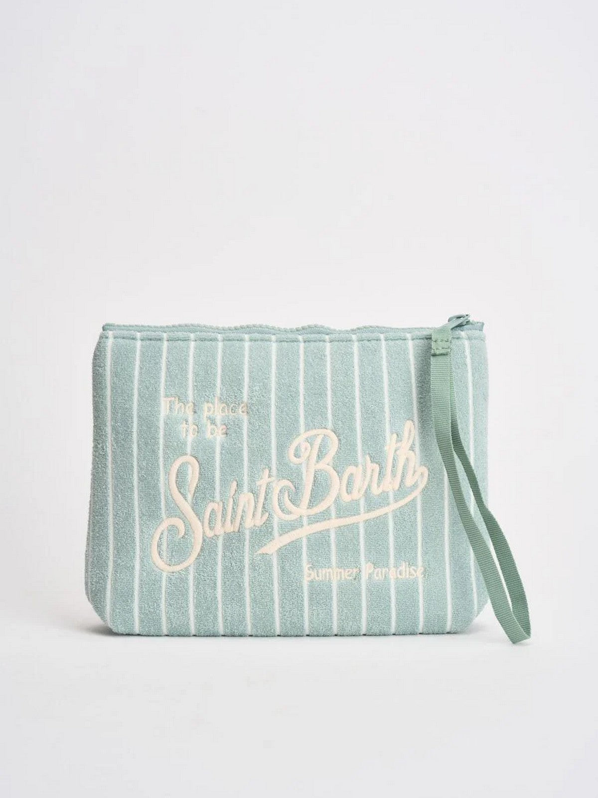 MC2 SAINT BARTH Pochette Unisex adulto  ALINE SPONGE 02811L TERRY EMBOSSED STRIPES TINY V 53 EMB