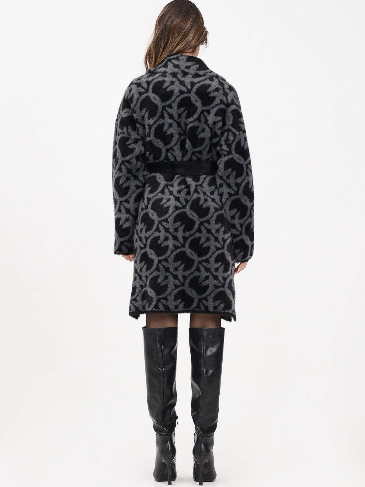 PINKO Cappotto Donna ZANTE CAPPOTTO 105415-A2WY IZ9 GRIGIO/NERO