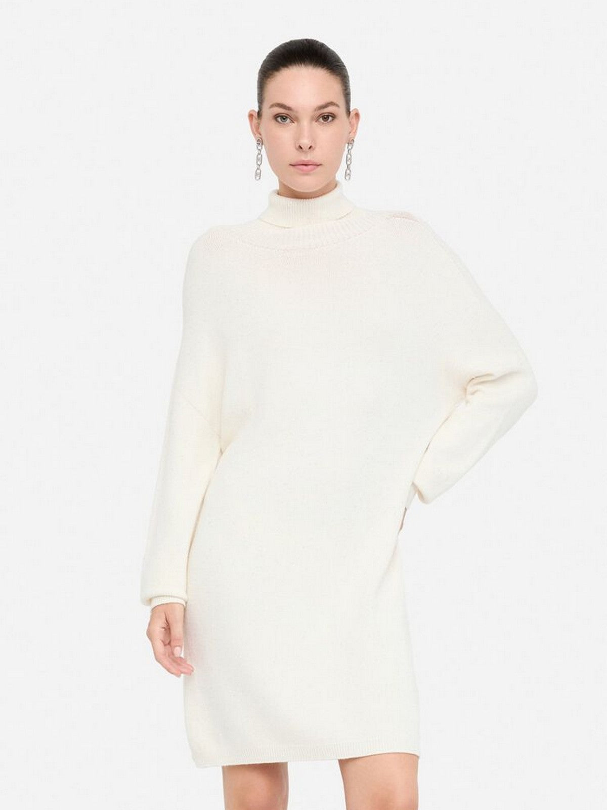 LIU JO WHITE Abito Donna  MF5484MA27R W9167 Bianco lana met.