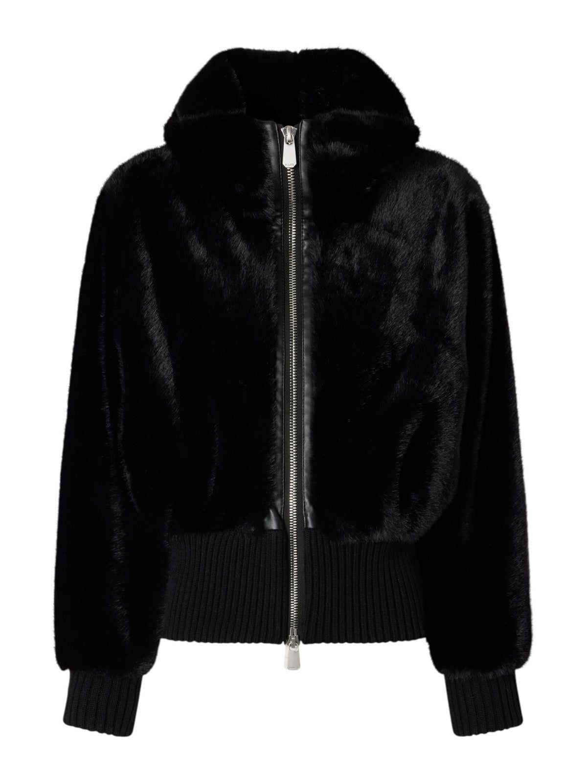 PINKO Pelliccia Donna BAGELS BOMBER 105399-A2PI Z99 NERO LIMOUSINE