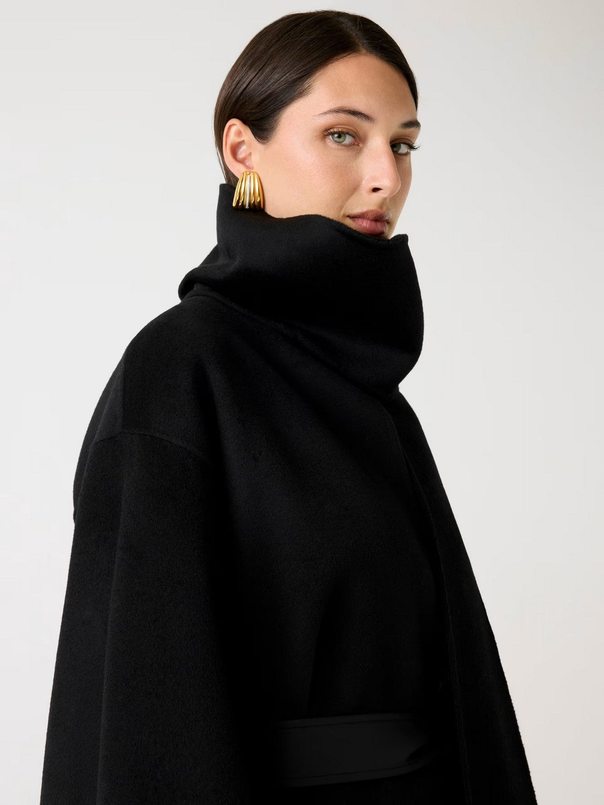 MARCIANO Giubbino Donna ELLA WIDE SLEEVES CAPE 5BGL01 7125A JBLK Jet Black A996