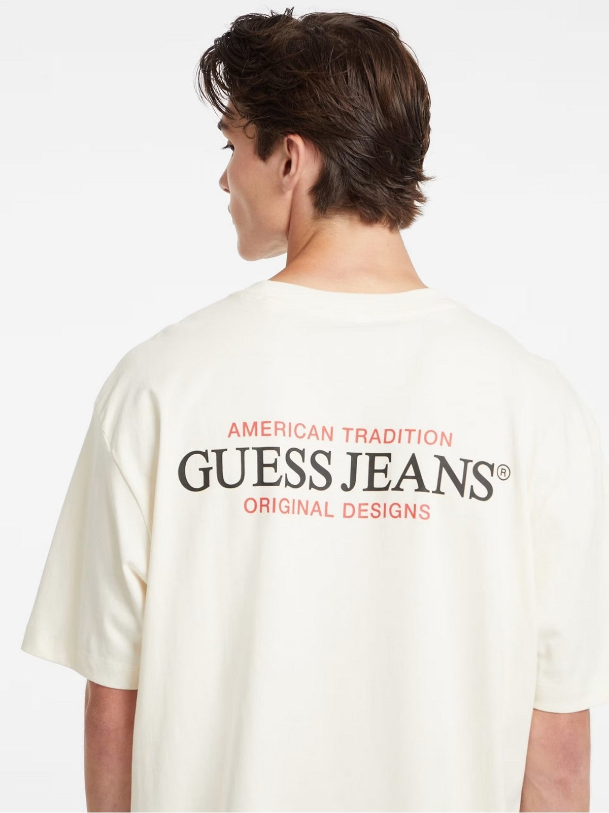 GUESS T-shirt Uomo GJ SS CN OS AMERICAN TRAD TEE M4BI75 K8FQ4 G053 SANDY SHORE