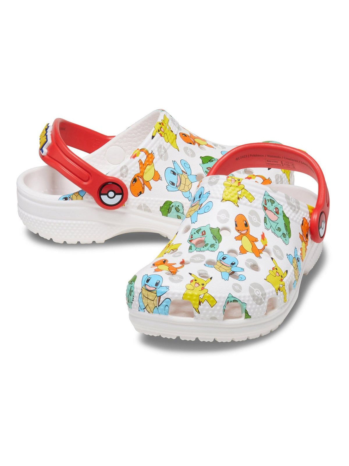 Crocs Ciabatta Children and Teenagers Classic Pokemon Clog K 207739 94s White