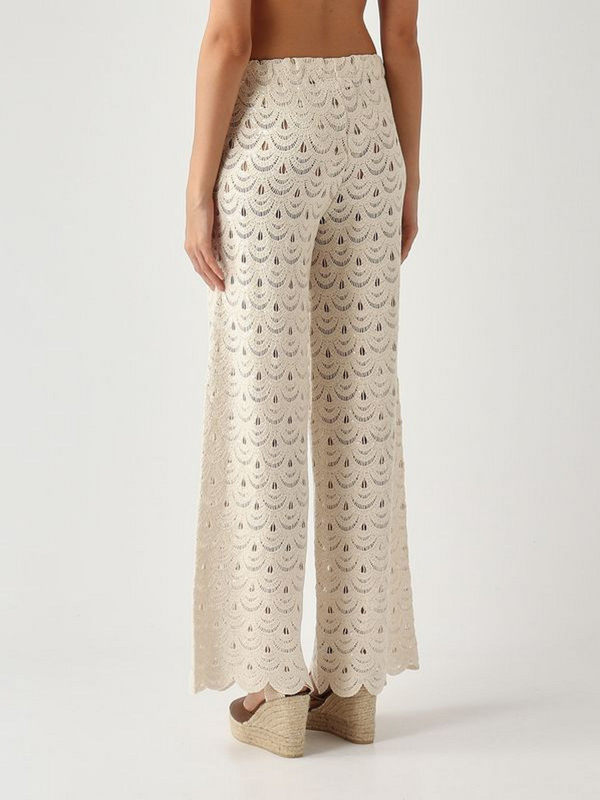 MC2 SAINT BARTH Pantalone Donna  INEZ 01719L CROCHET SHELL PAILLETTES 10