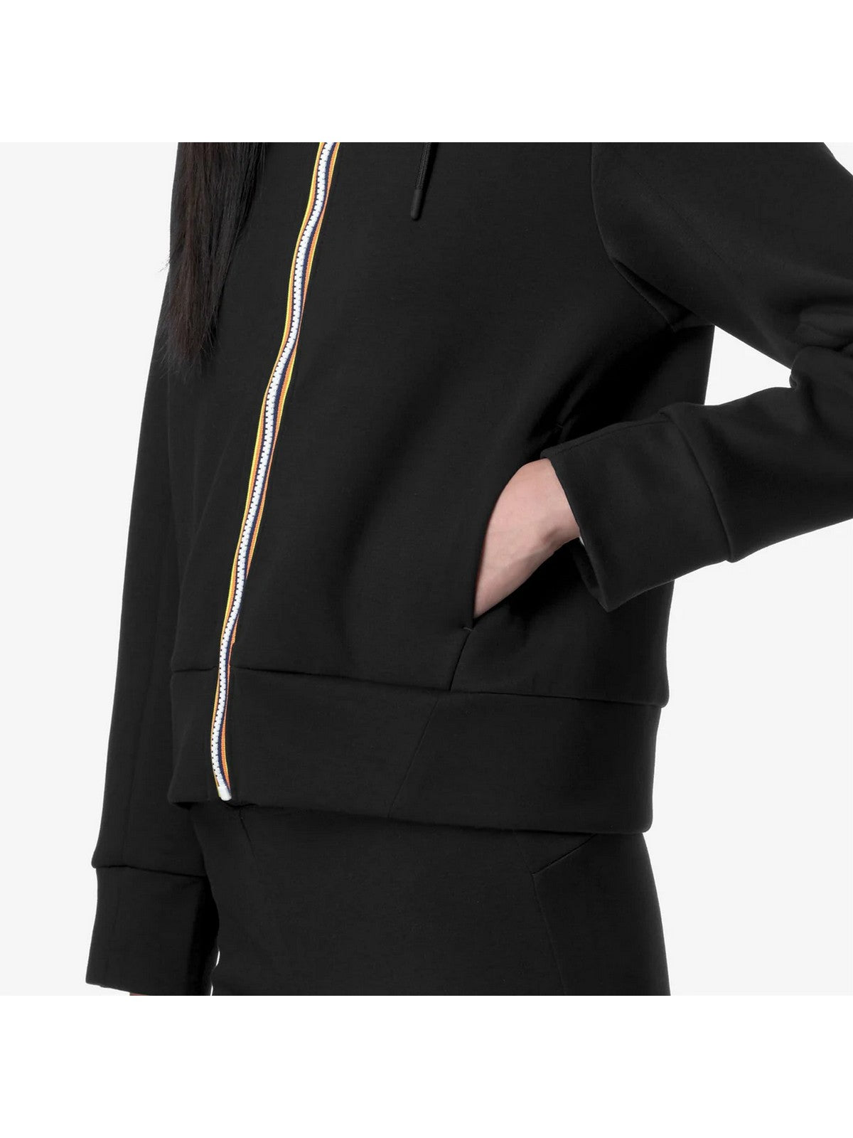 K-WAY Giubbino Donna DIVINE LIGHT SPACER K2132CW USY BLACK PURE gioboutiqueweb
