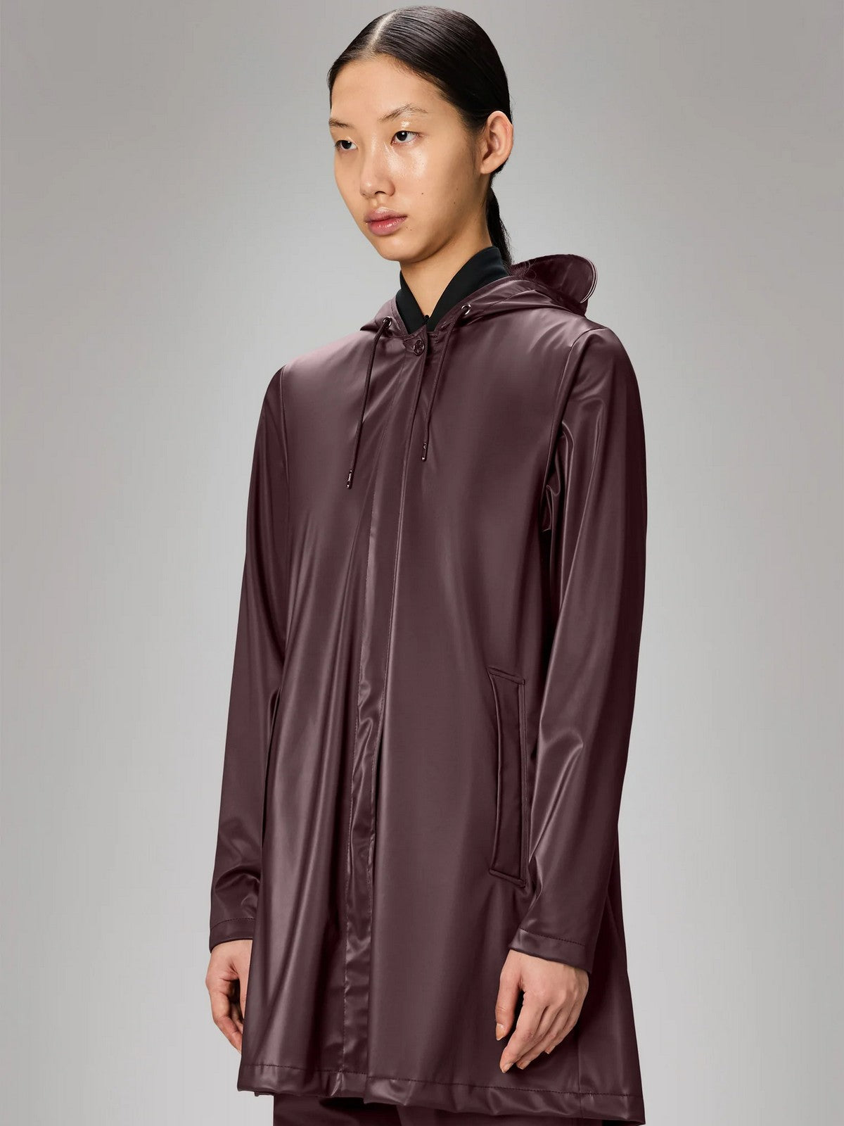 RAINS Giubbino Donna A-line W Jacket W3 18050 129 Depth Depth